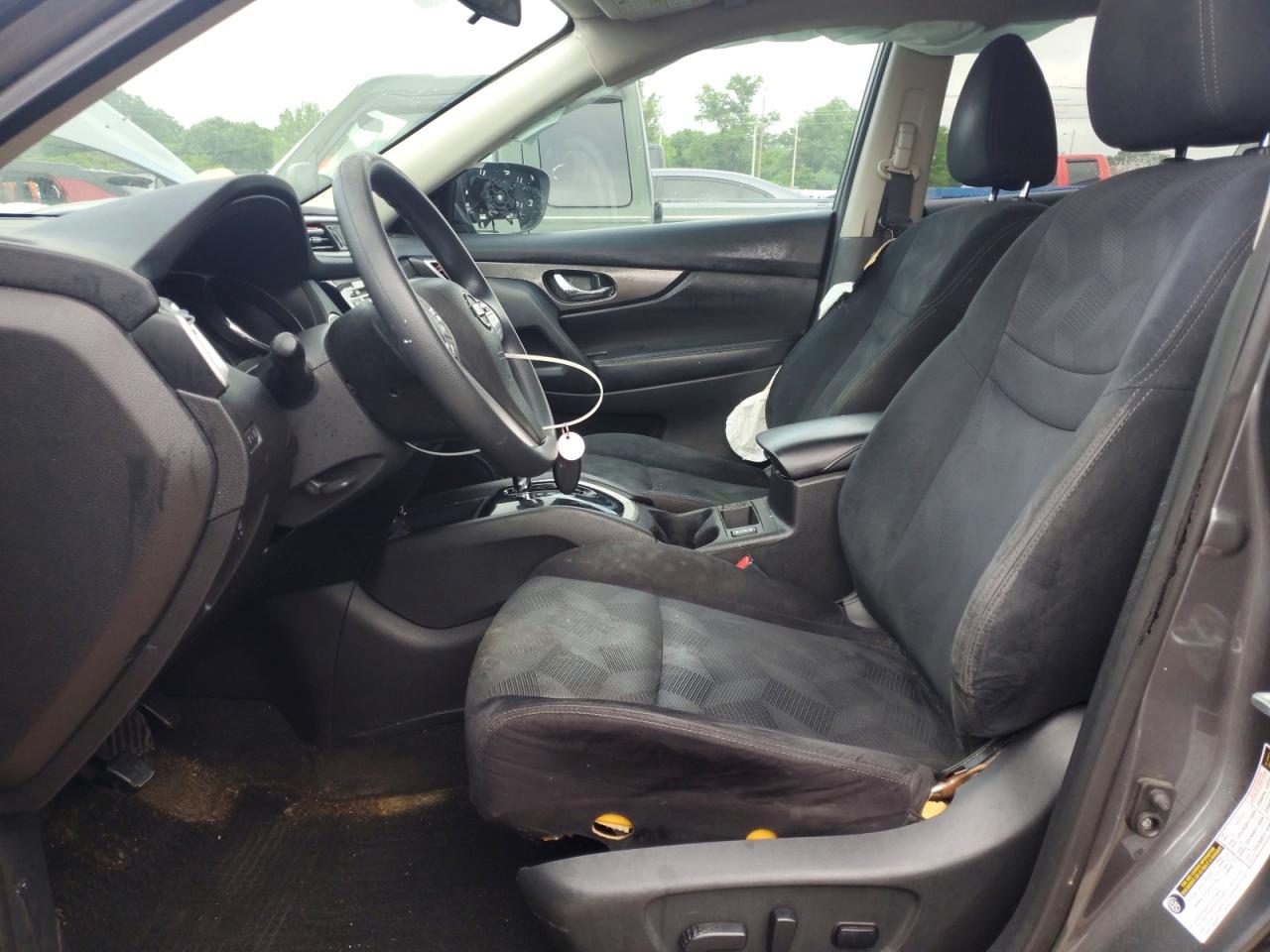 2015 Nissan Rogue Sv Gray vin: 5N1AT2MV2FC832228