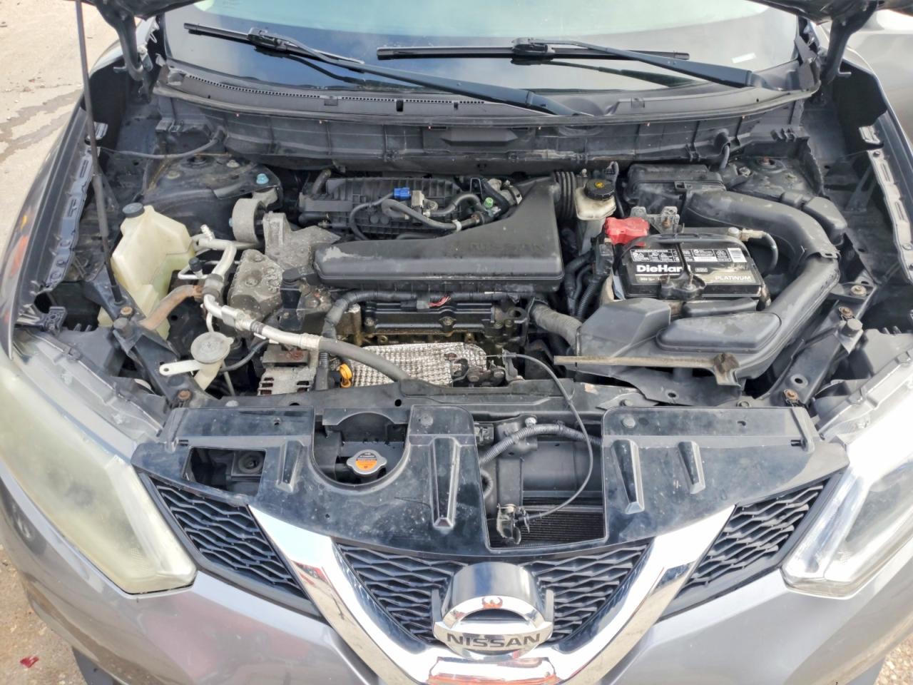 2015 Nissan Rogue Sv Gray vin: 5N1AT2MV2FC832228