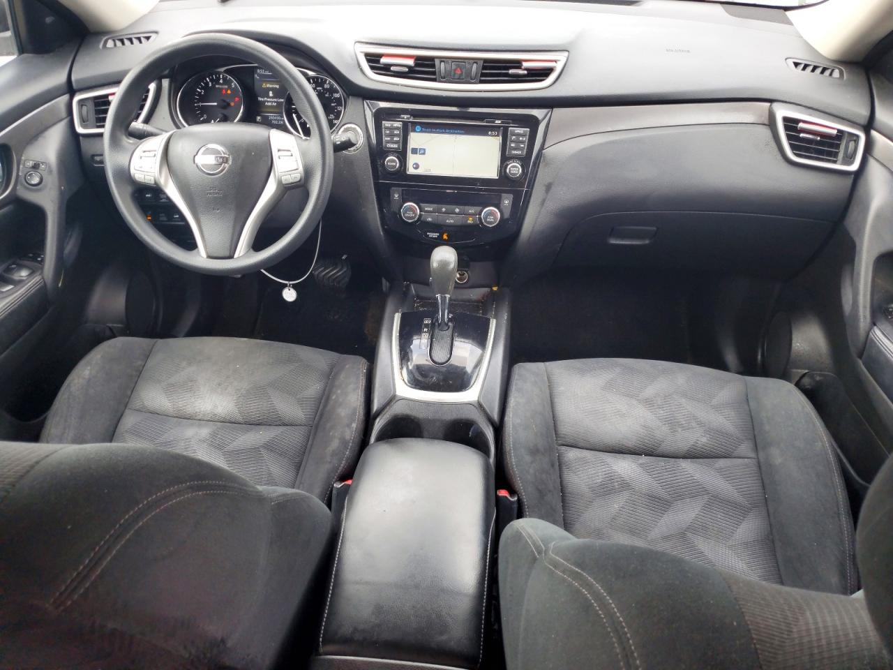 2015 Nissan Rogue Sv Gray vin: 5N1AT2MV2FC832228