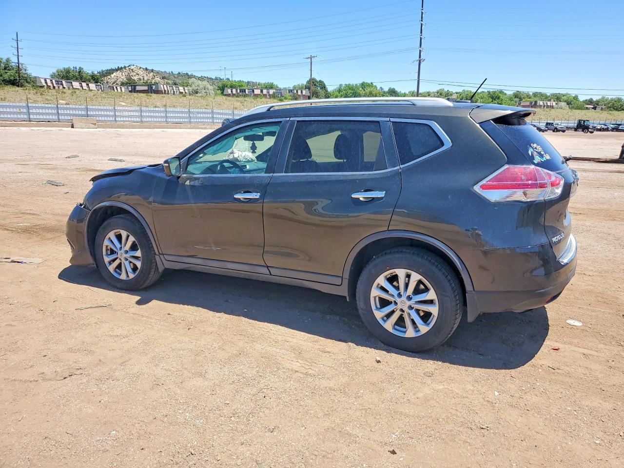 2015 Nissan Rogue Sv Черный vin: 5N1AT2MV2FC852558