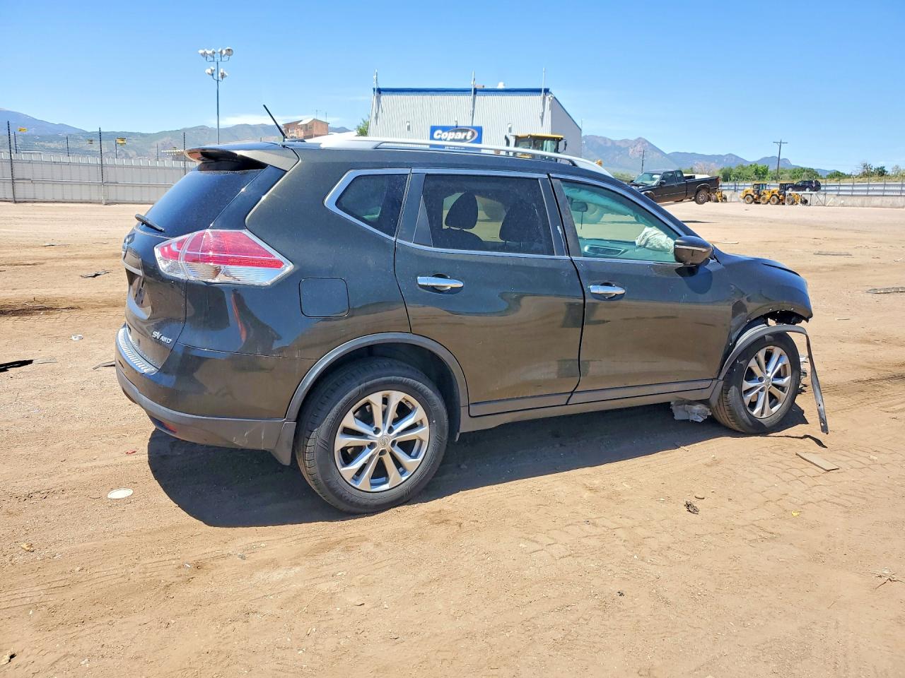 2015 Nissan Rogue Sv Черный vin: 5N1AT2MV2FC852558