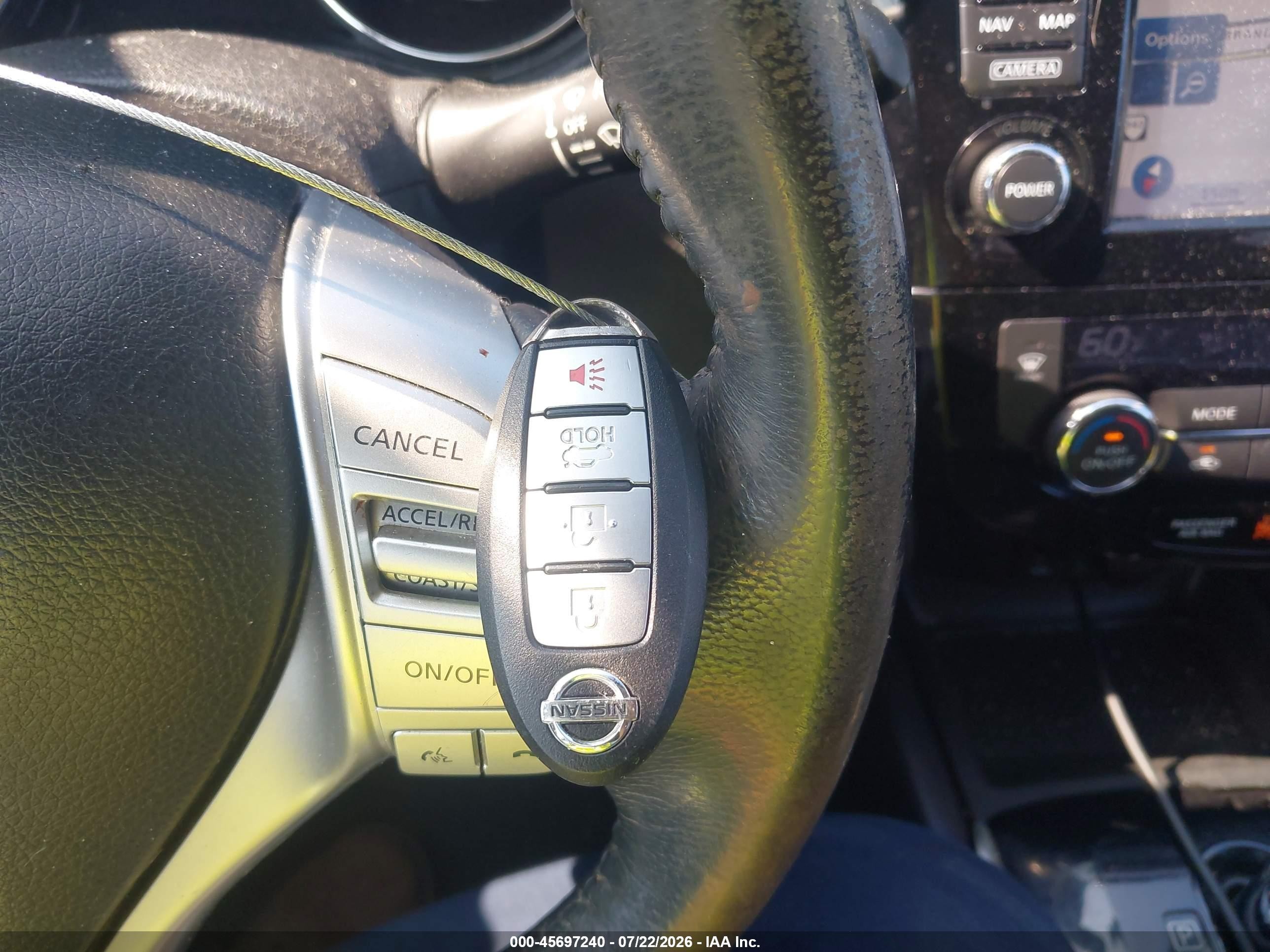 2015 Nissan Rogue Sl Белый vin: 5N1AT2MV2FC858280