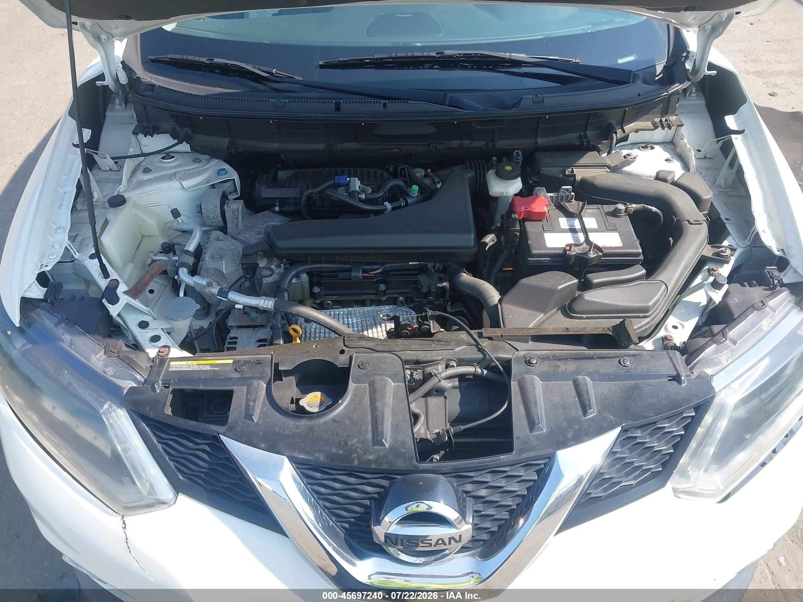 2015 Nissan Rogue Sl Белый vin: 5N1AT2MV2FC858280
