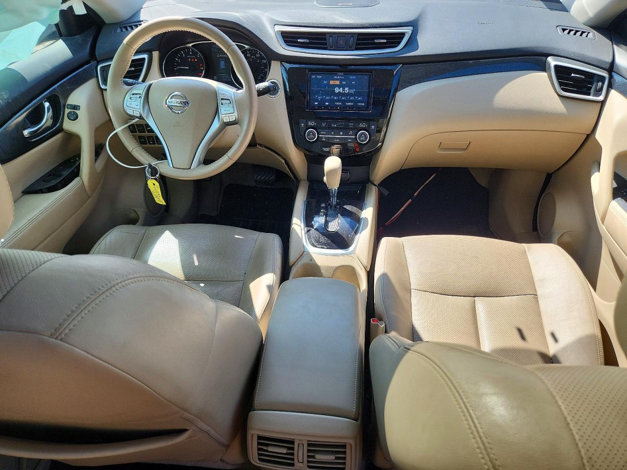 2015 Nissan Rogue Sl White vin: 5N1AT2MV2FC860451