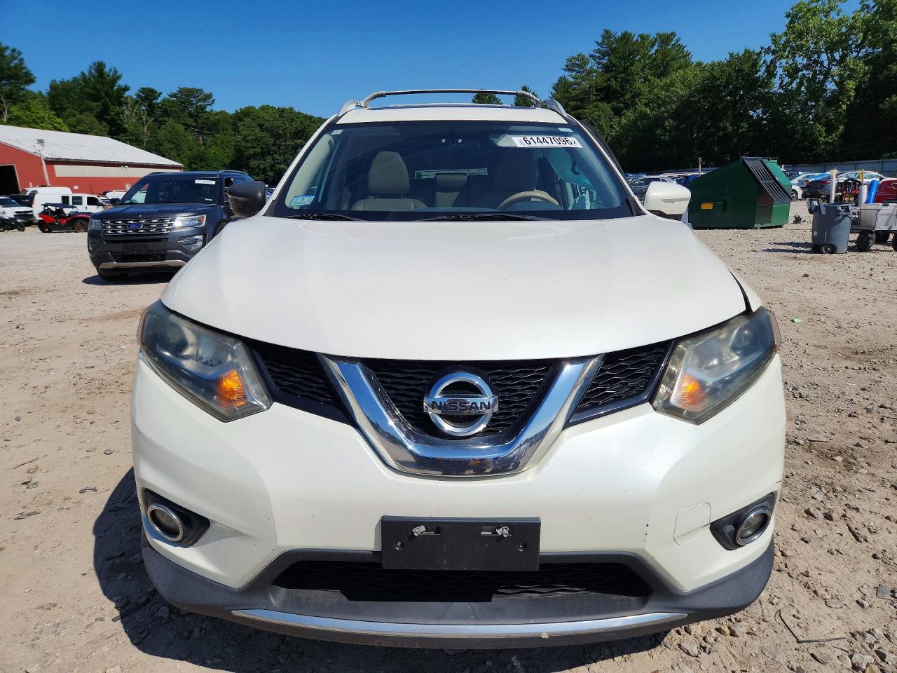 2015 Nissan Rogue Sl White vin: 5N1AT2MV2FC860451