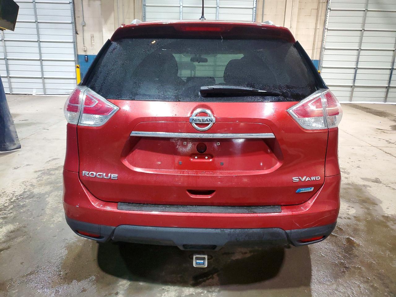 2015 Nissan Rogue S Red vin: 5N1AT2MV2FC865455
