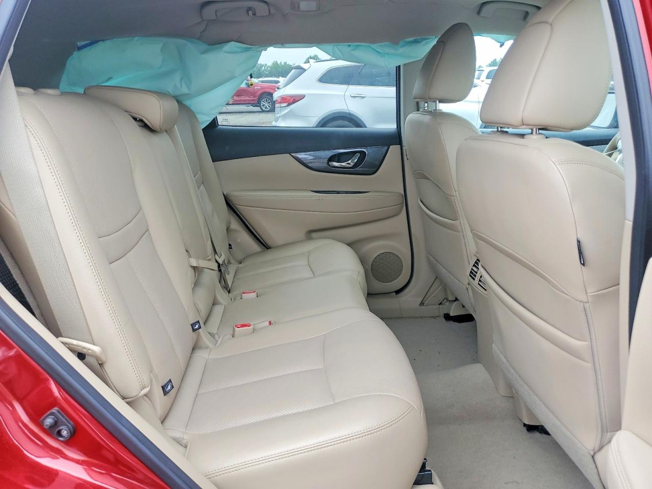 2015 Nissan Rogue Sl Red vin: 5N1AT2MV2FC877850