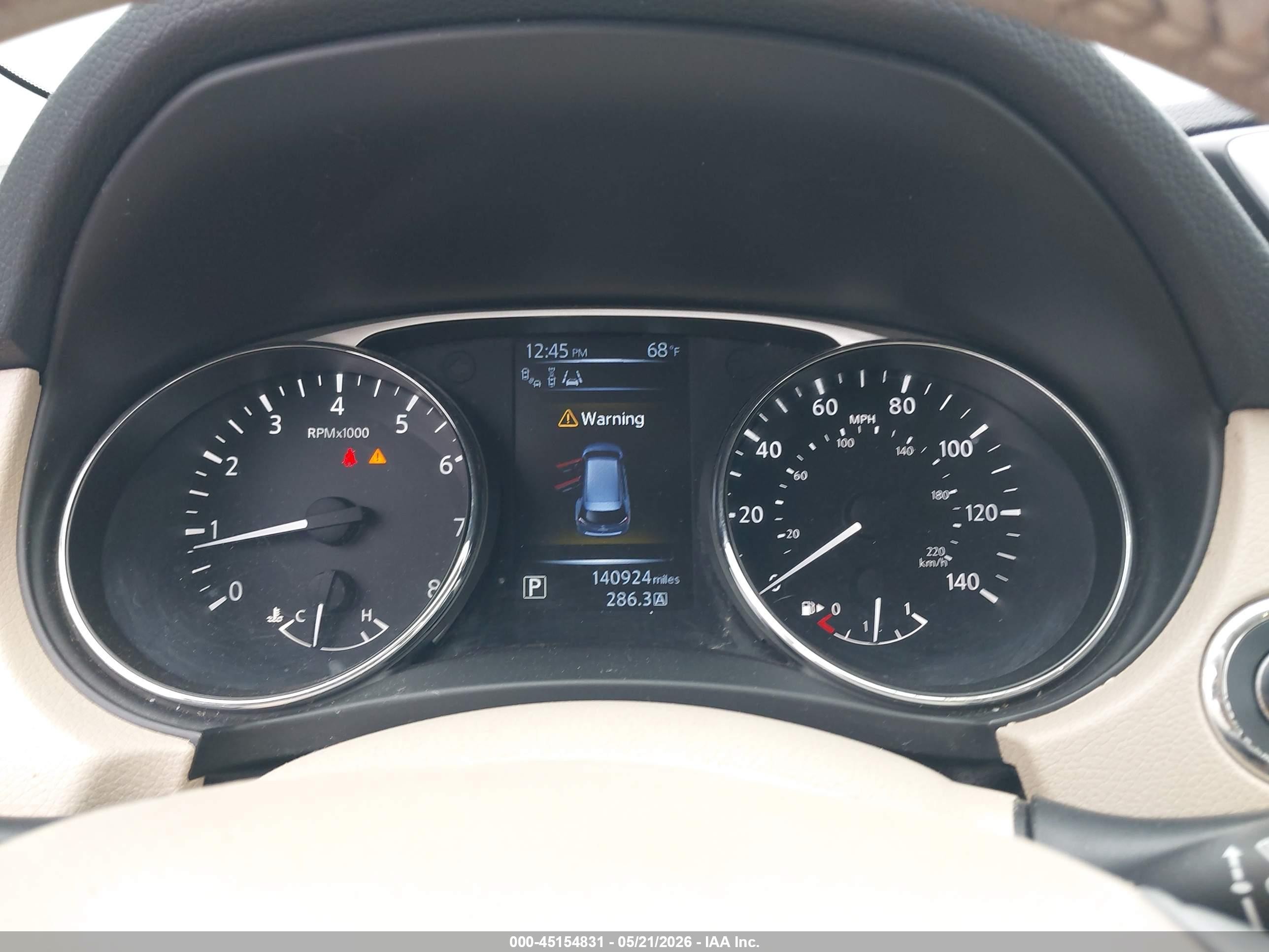 2015 Nissan Rogue Sl Blue vin: 5N1AT2MV2FC898892