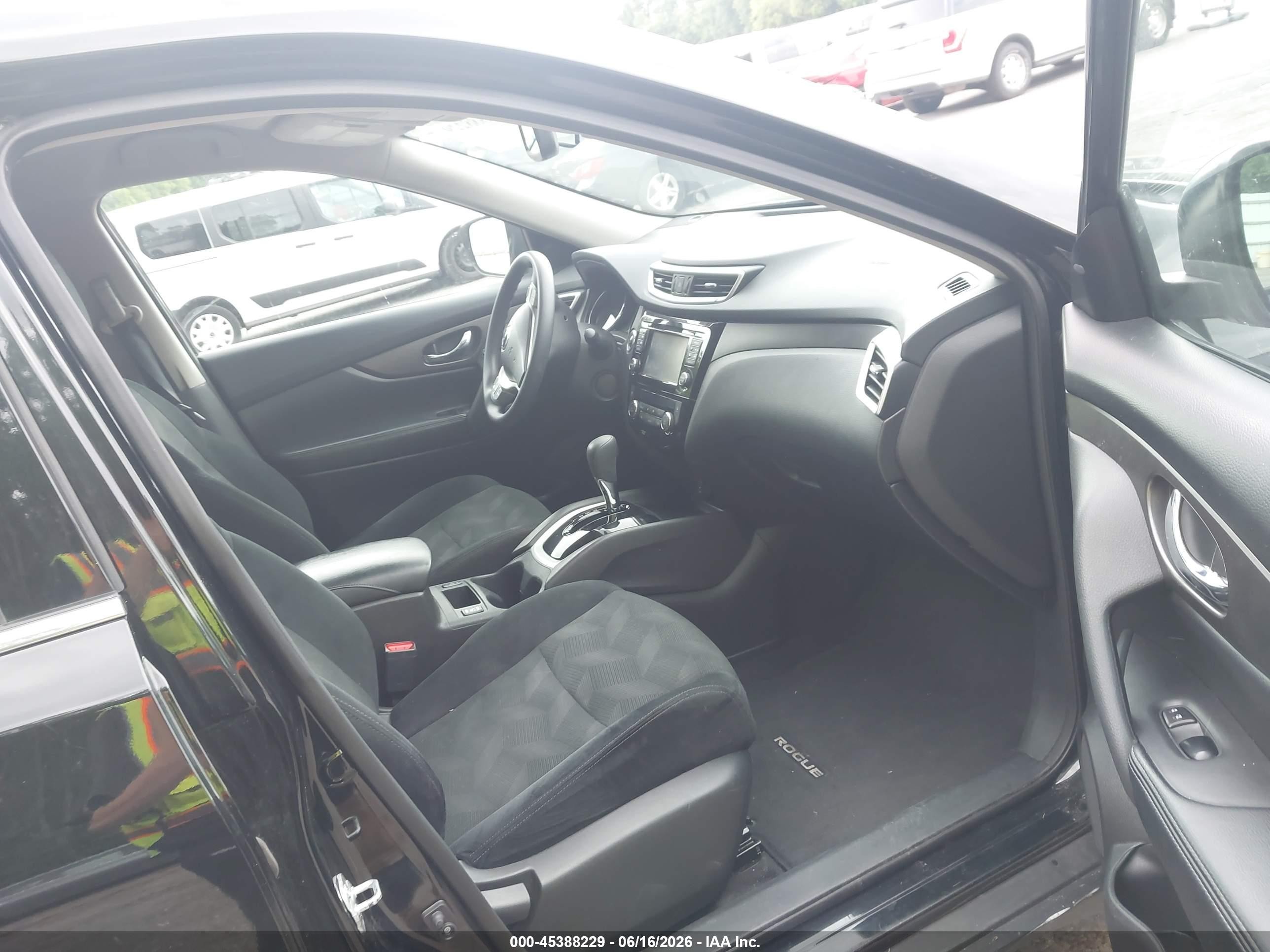 2015 Nissan Rogue Sv Black vin: 5N1AT2MV2FC900995
