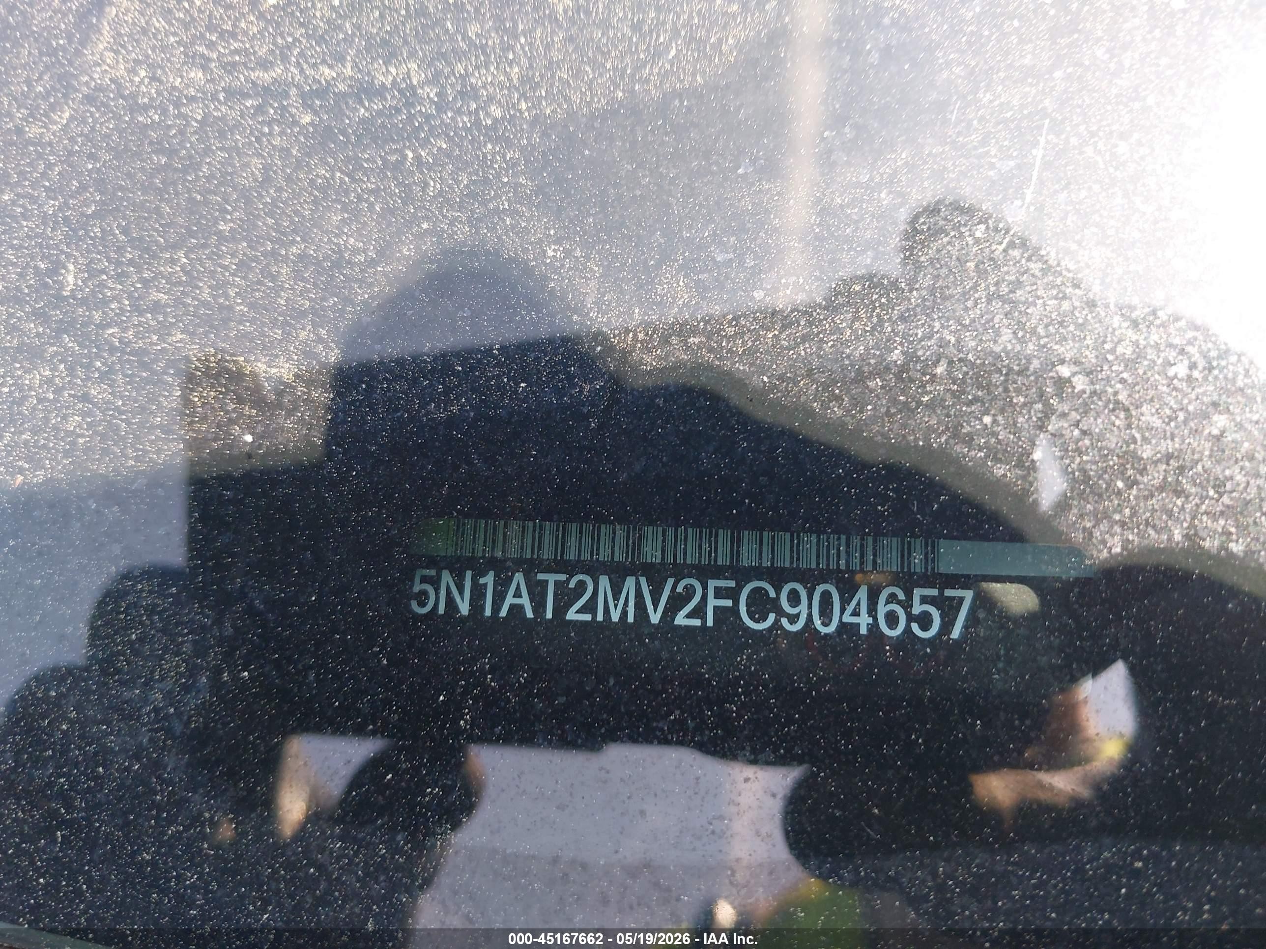 2015 Nissan Rogue Sl Green vin: 5N1AT2MV2FC904657