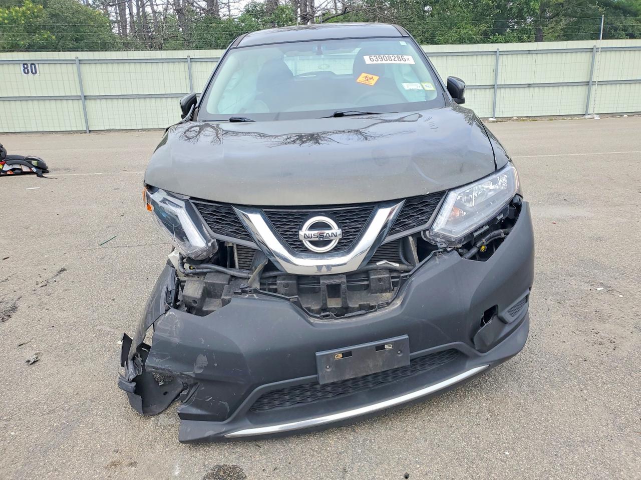 2015 Nissan Rogue S Green vin: 5N1AT2MV2FC907316