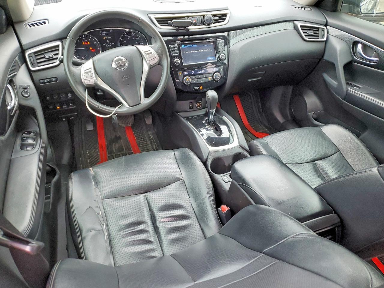 2015 Nissan Rogue Sl Black vin: 5N1AT2MV2FC910359