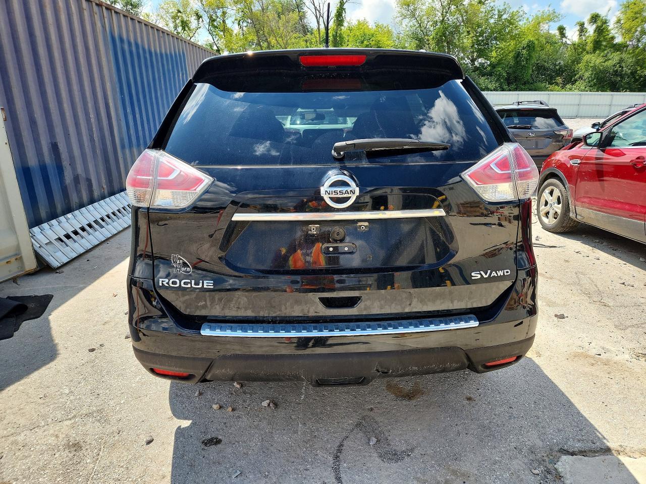 2015 Nissan Rogue Sv Black vin: 5N1AT2MV2FC913004