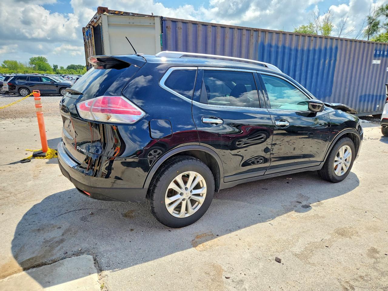 2015 Nissan Rogue Sv Black vin: 5N1AT2MV2FC913004