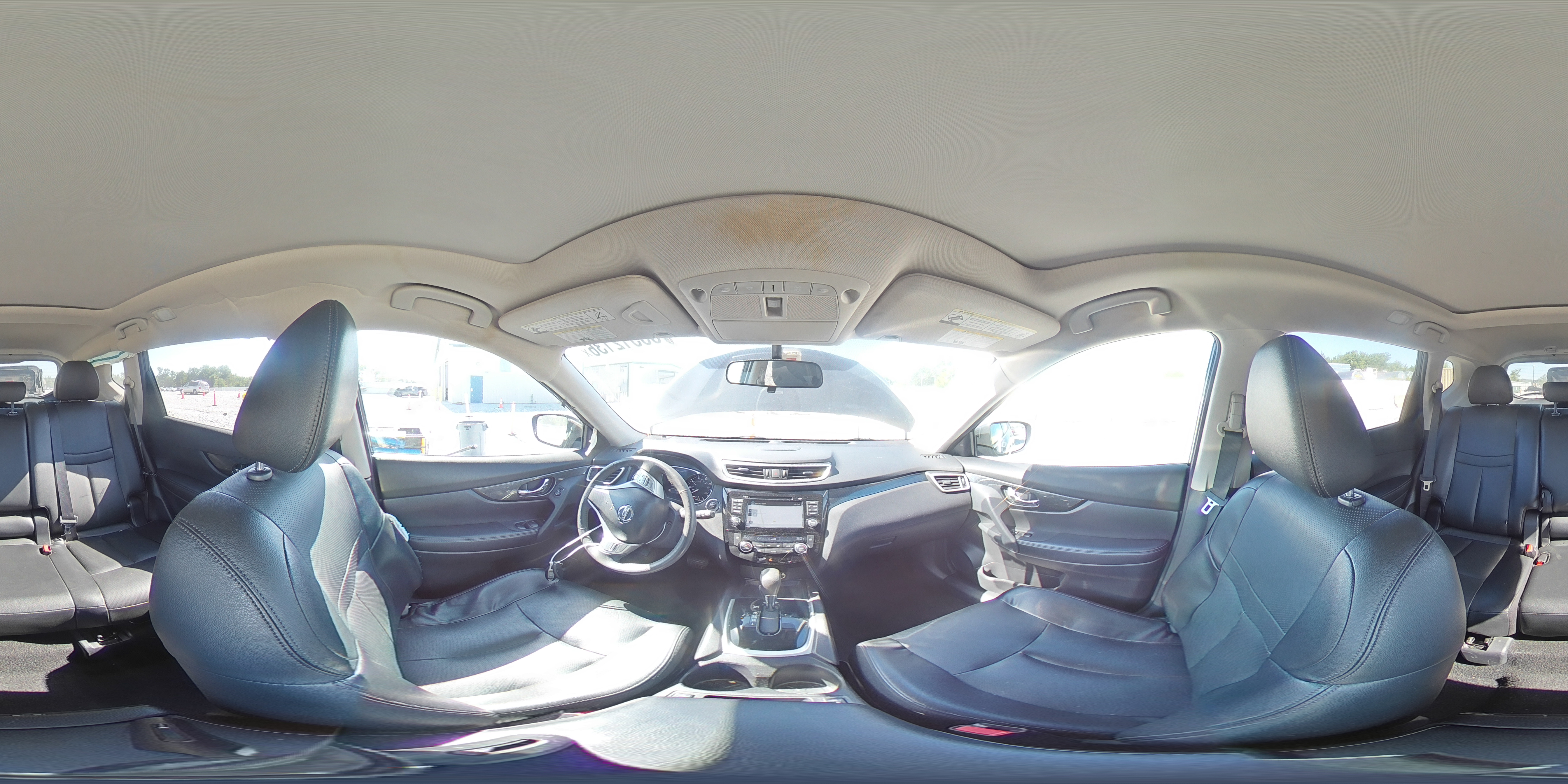 2015 Nissan Rogue Sl Black vin: 5N1AT2MV2FC915707