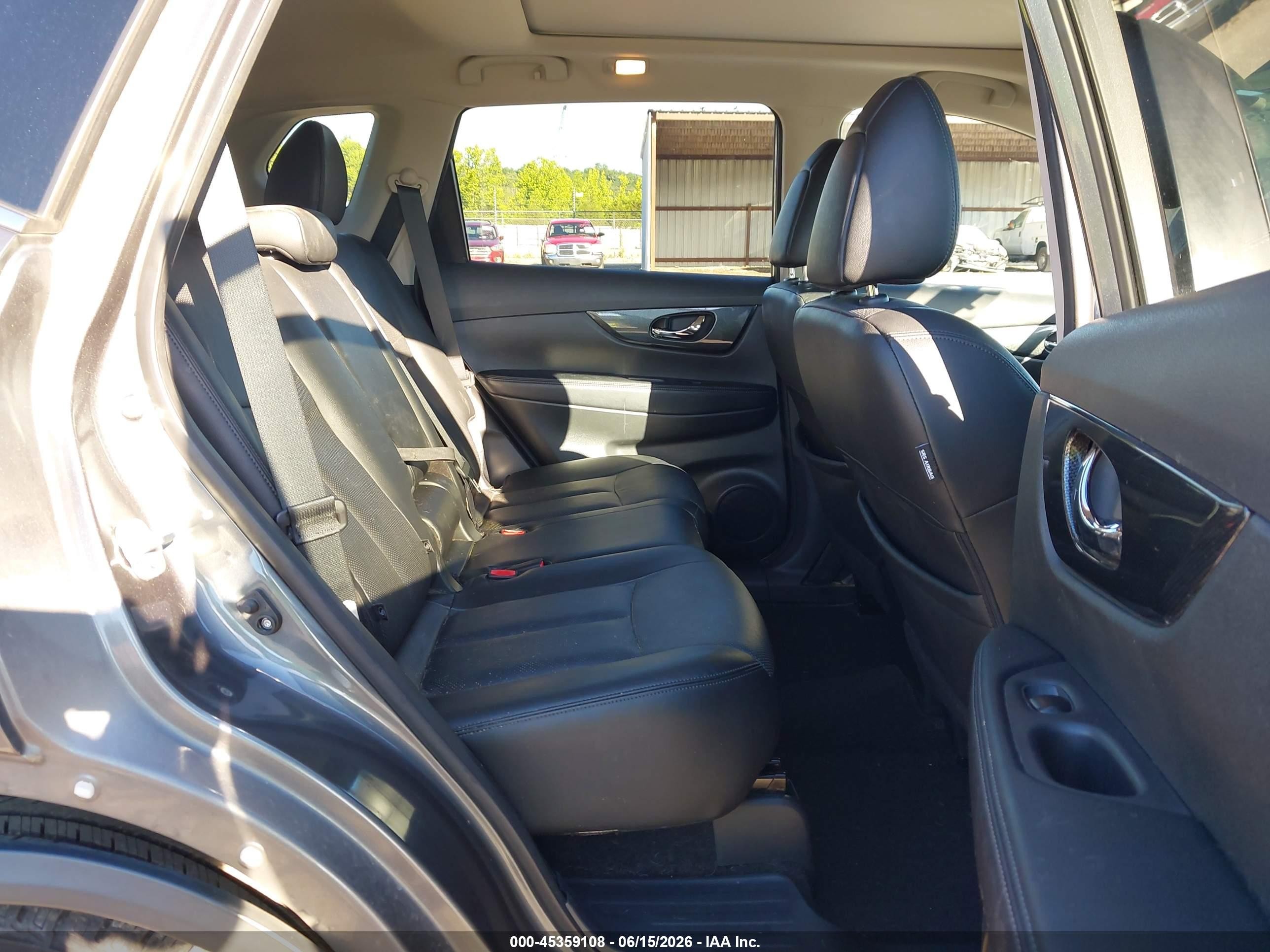 2015 Nissan Rogue Sl Gray vin: 5N1AT2MV2FC924486