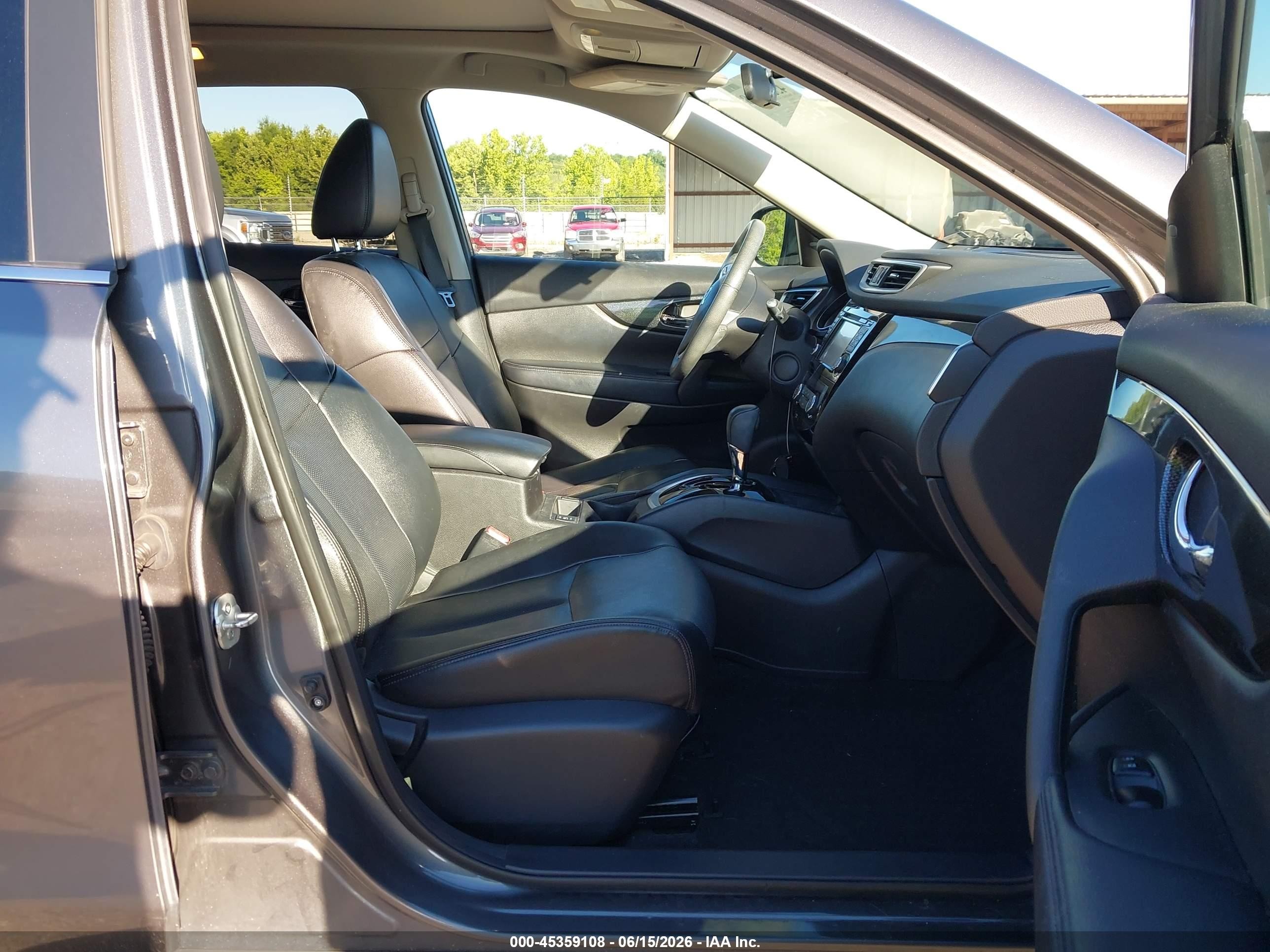 2015 Nissan Rogue Sl Gray vin: 5N1AT2MV2FC924486