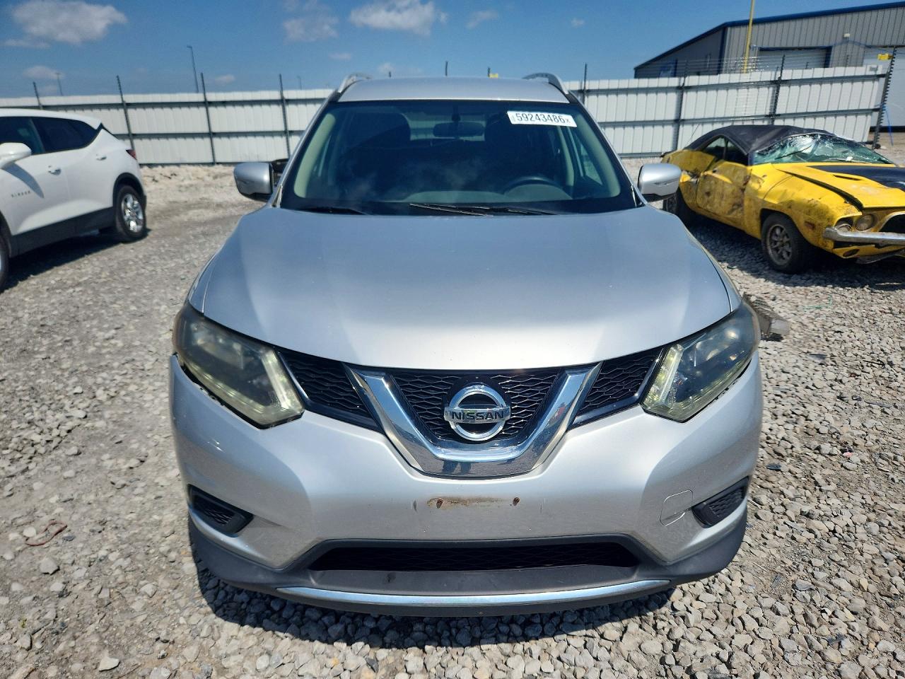 2015 Nissan Rogue Sv Silver vin: 5N1AT2MV2FC925878