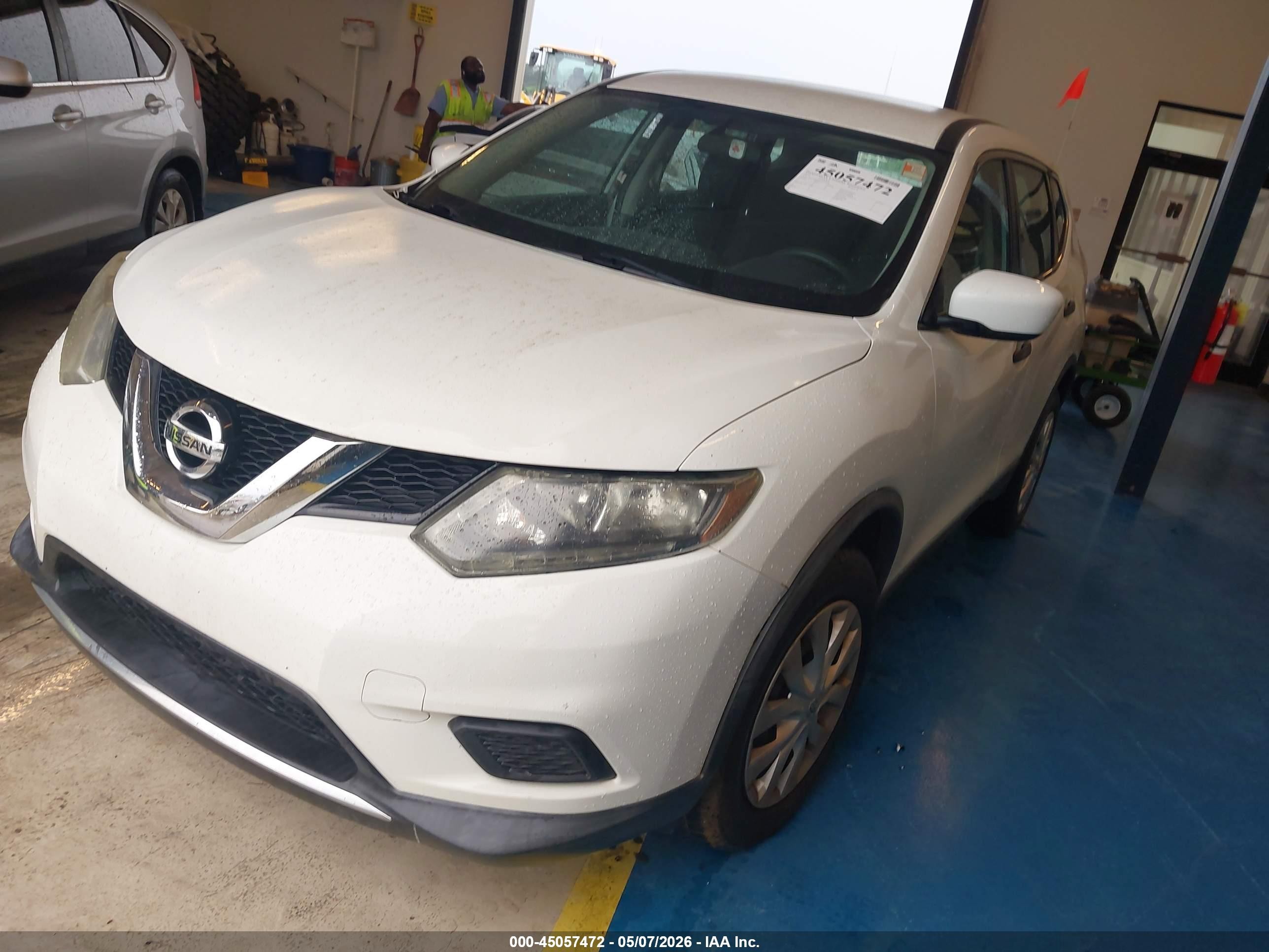2016 Nissan Rogue S/sl/sv White vin: 5N1AT2MV2GC779306