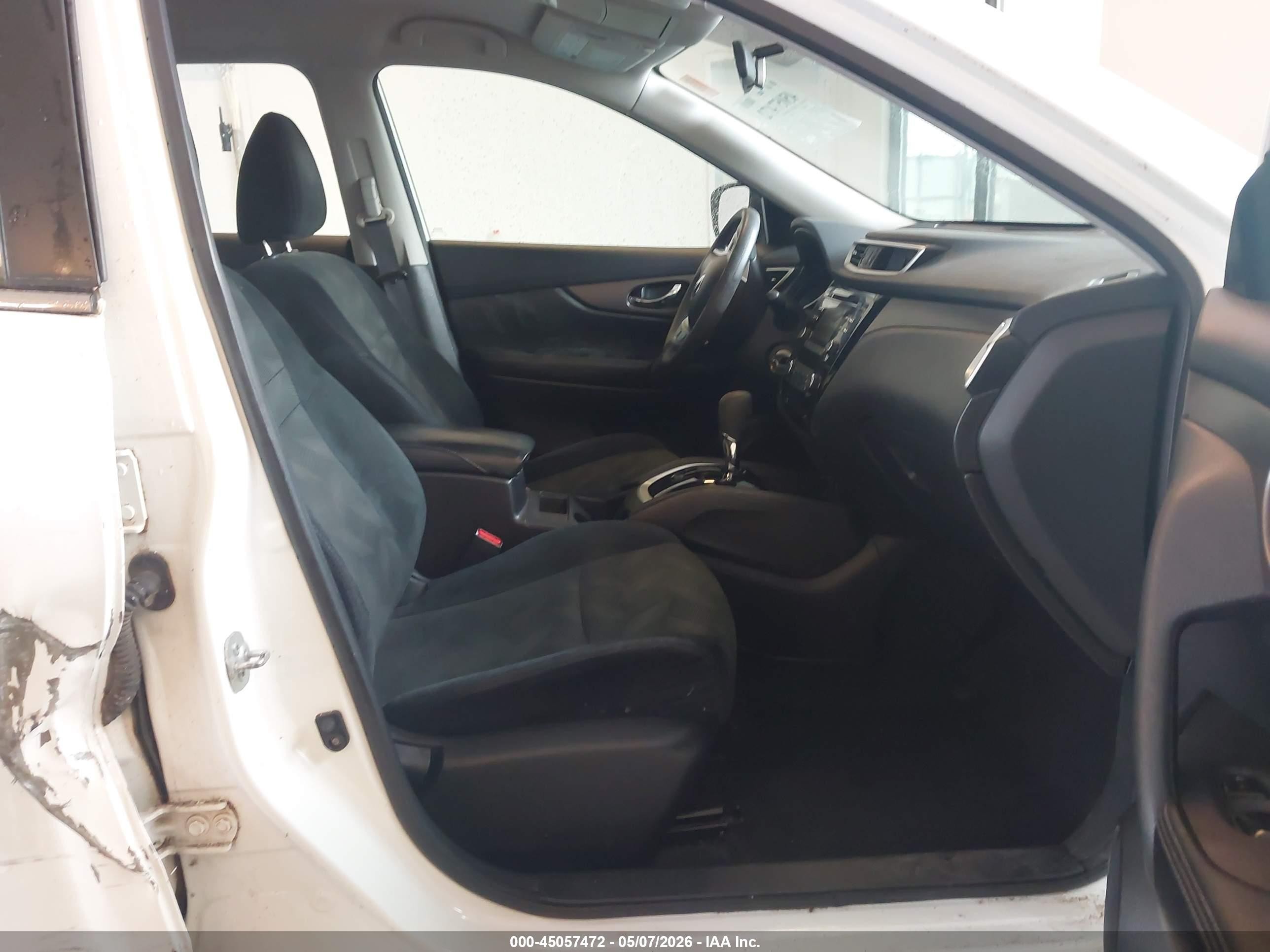 2016 Nissan Rogue S/sl/sv White vin: 5N1AT2MV2GC779306