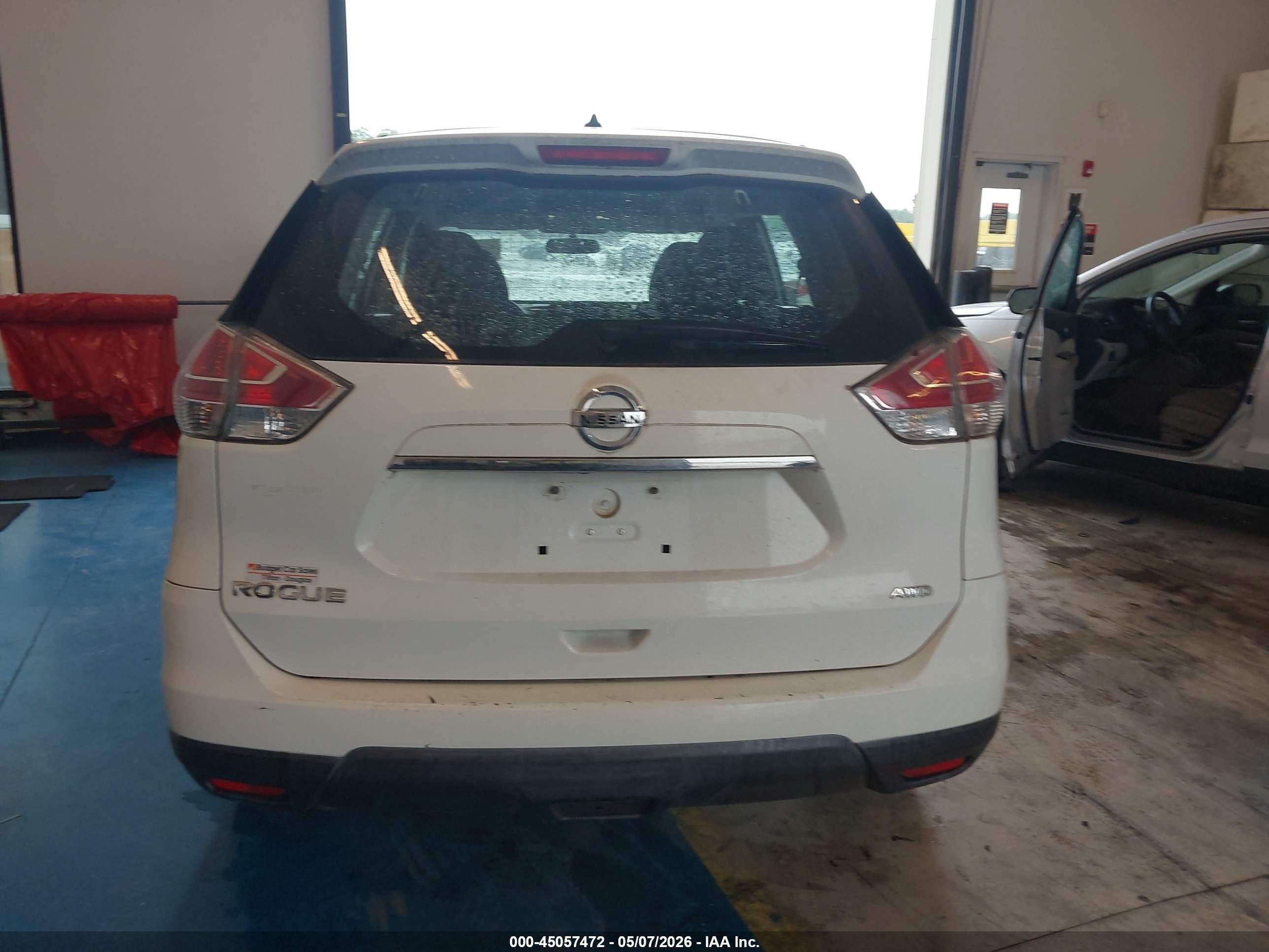 2016 Nissan Rogue S/sl/sv White vin: 5N1AT2MV2GC779306