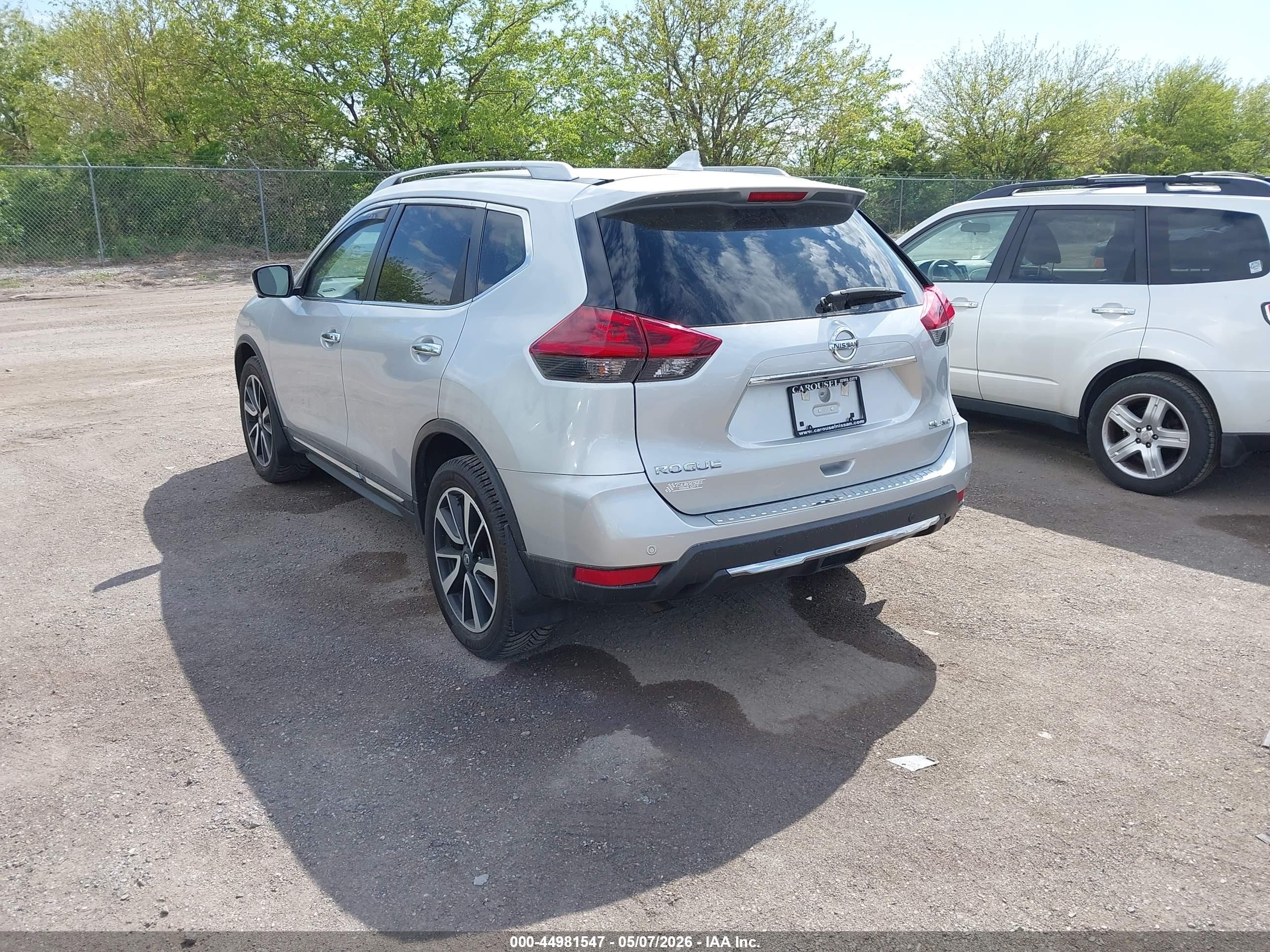 2019 Nissan Rogue Sl Silver vin: 5N1AT2MV2KC822292