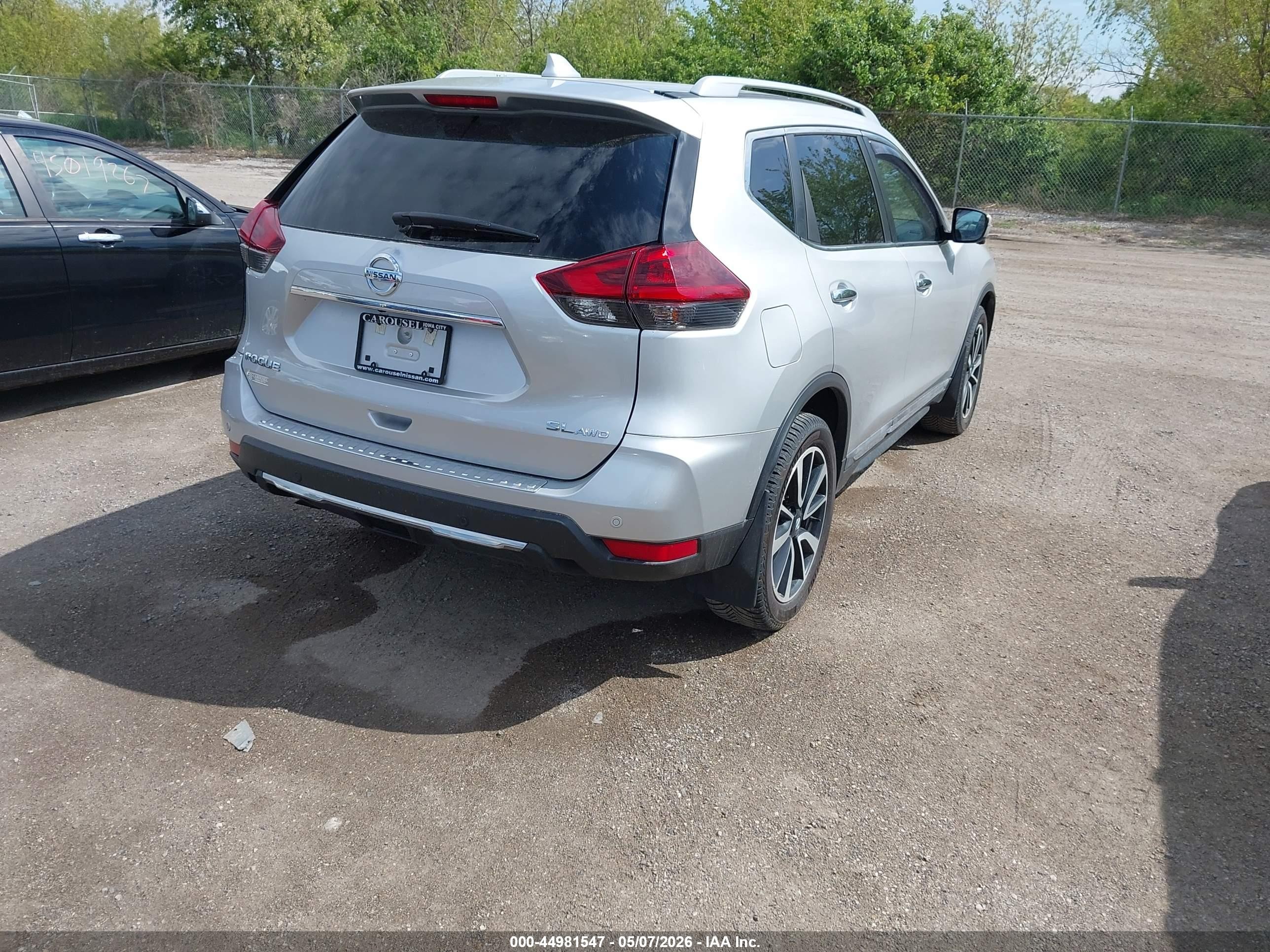 2019 Nissan Rogue Sl Silver vin: 5N1AT2MV2KC822292