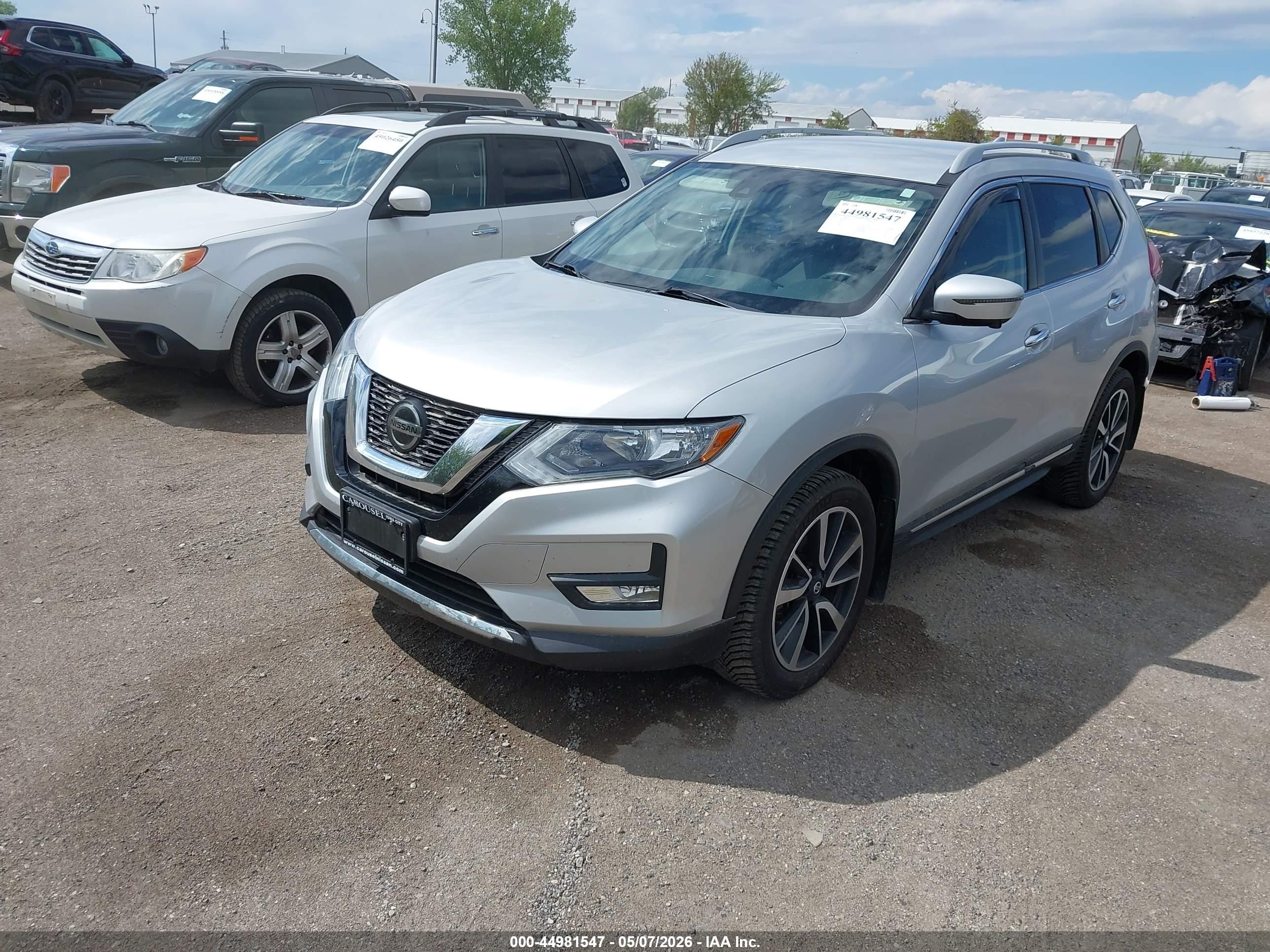 2019 Nissan Rogue Sl Silver vin: 5N1AT2MV2KC822292