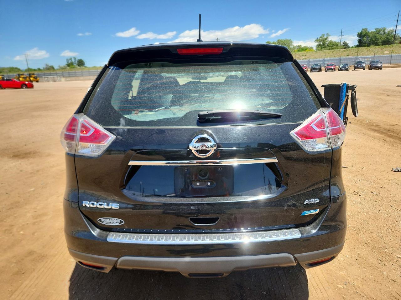 2014 Nissan Rogue S Black vin: 5N1AT2MV3EC756890