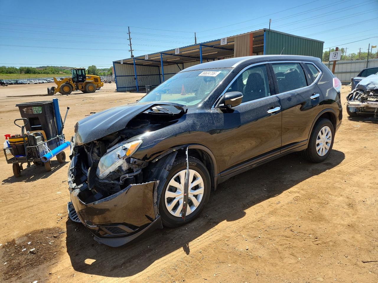 2014 Nissan Rogue S Black vin: 5N1AT2MV3EC756890