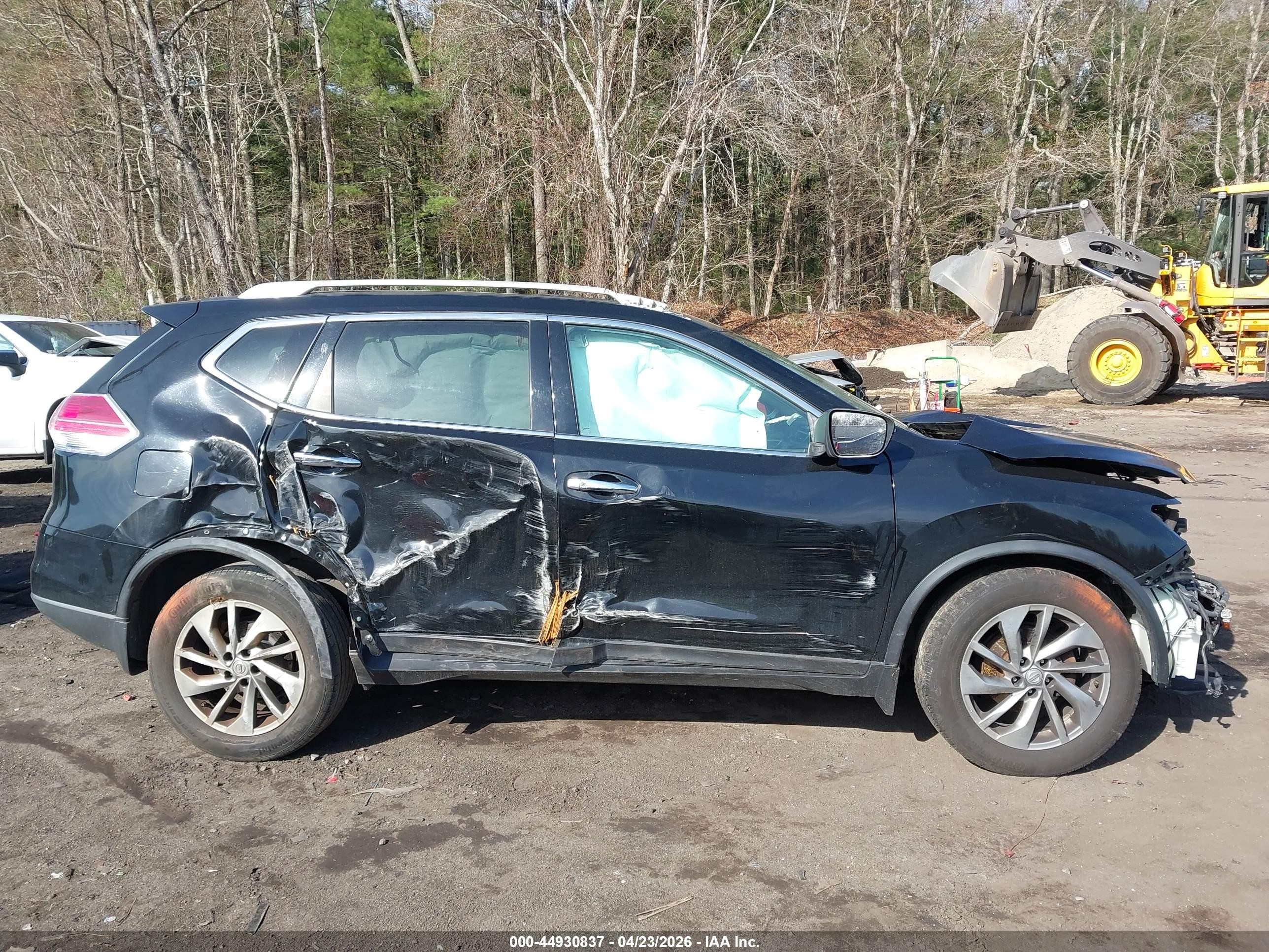 2014 Nissan Rogue Sl Black vin: 5N1AT2MV3EC759952