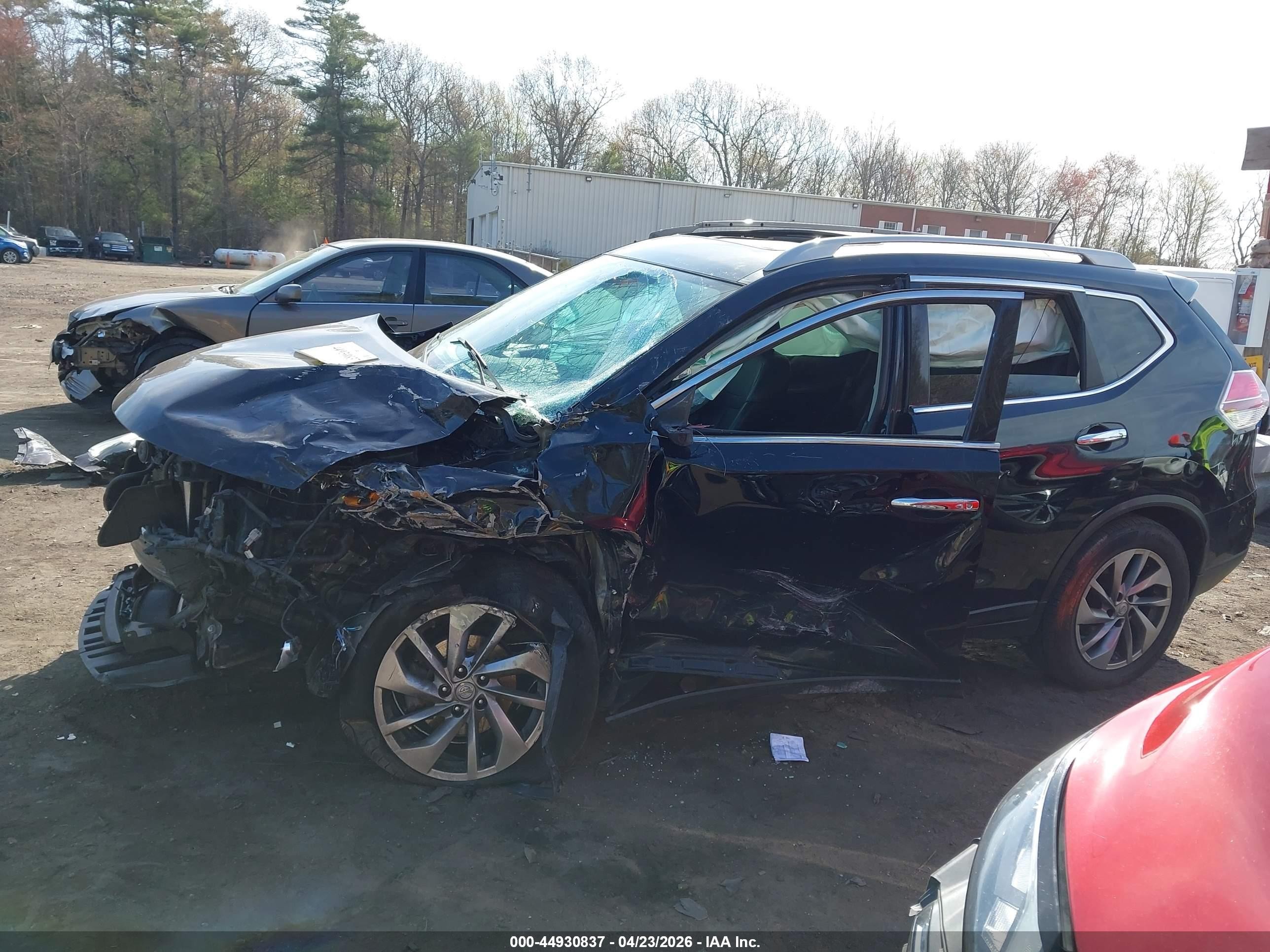 2014 Nissan Rogue Sl Black vin: 5N1AT2MV3EC759952
