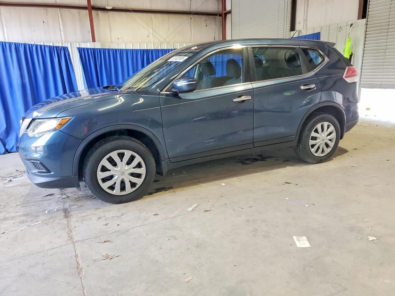 2014 Nissan Rogue S Blue vin: 5N1AT2MV3EC772619