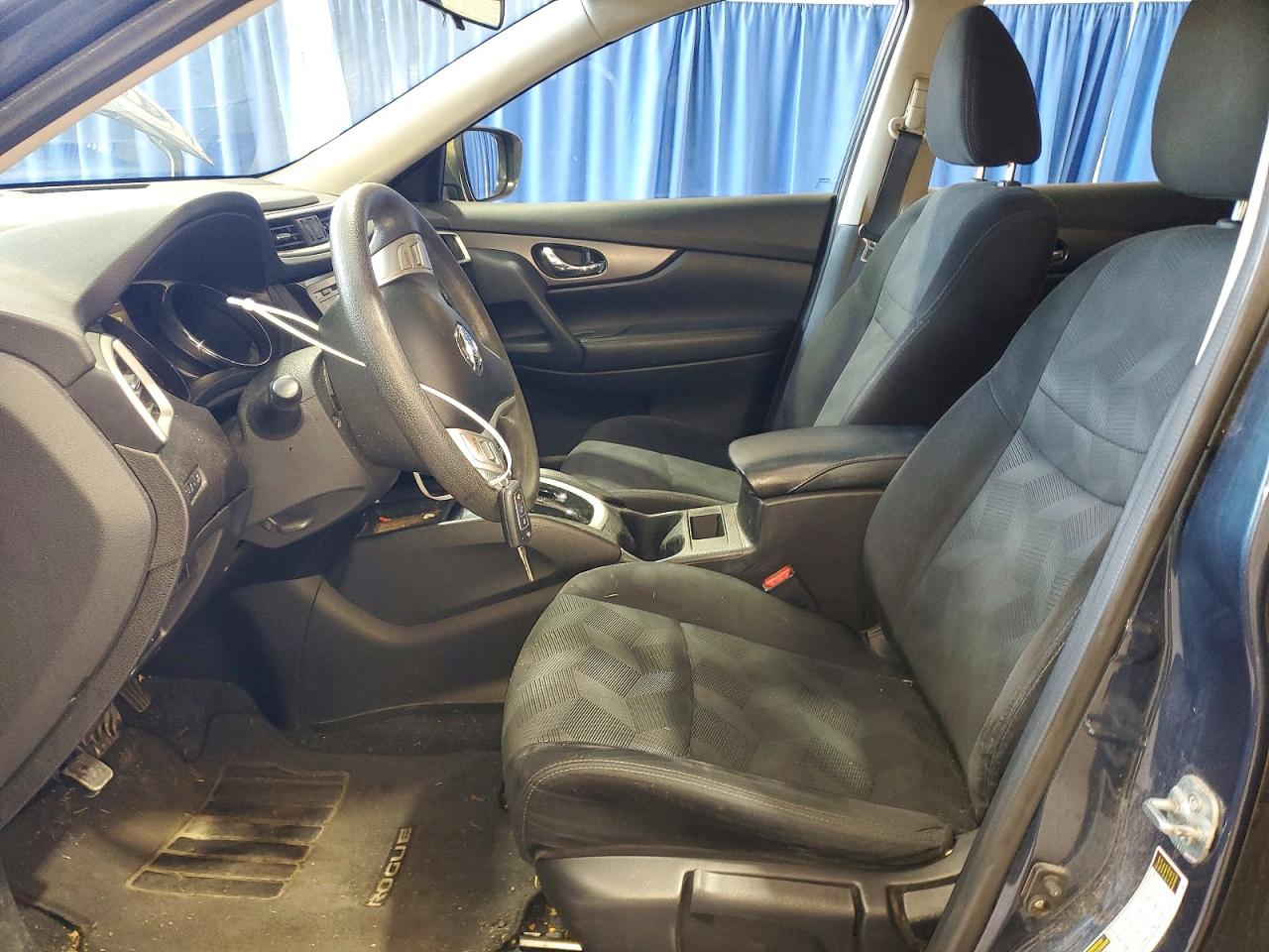 2014 Nissan Rogue S Blue vin: 5N1AT2MV3EC772619