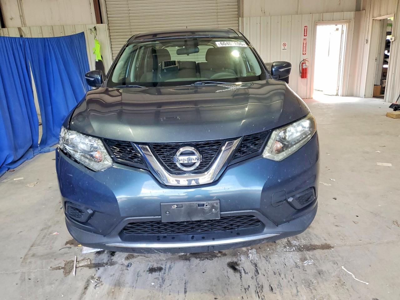 2014 Nissan Rogue S Blue vin: 5N1AT2MV3EC772619