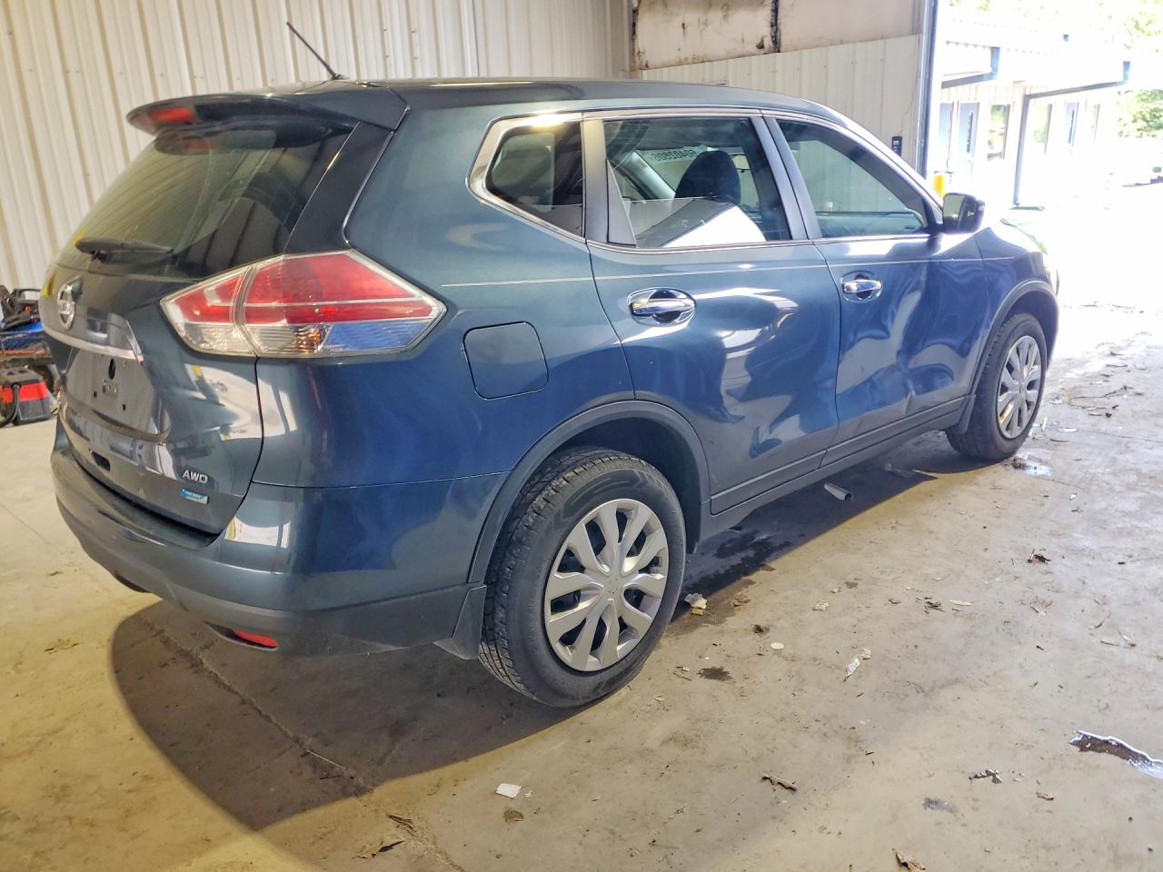 2014 Nissan Rogue S Blue vin: 5N1AT2MV3EC772619