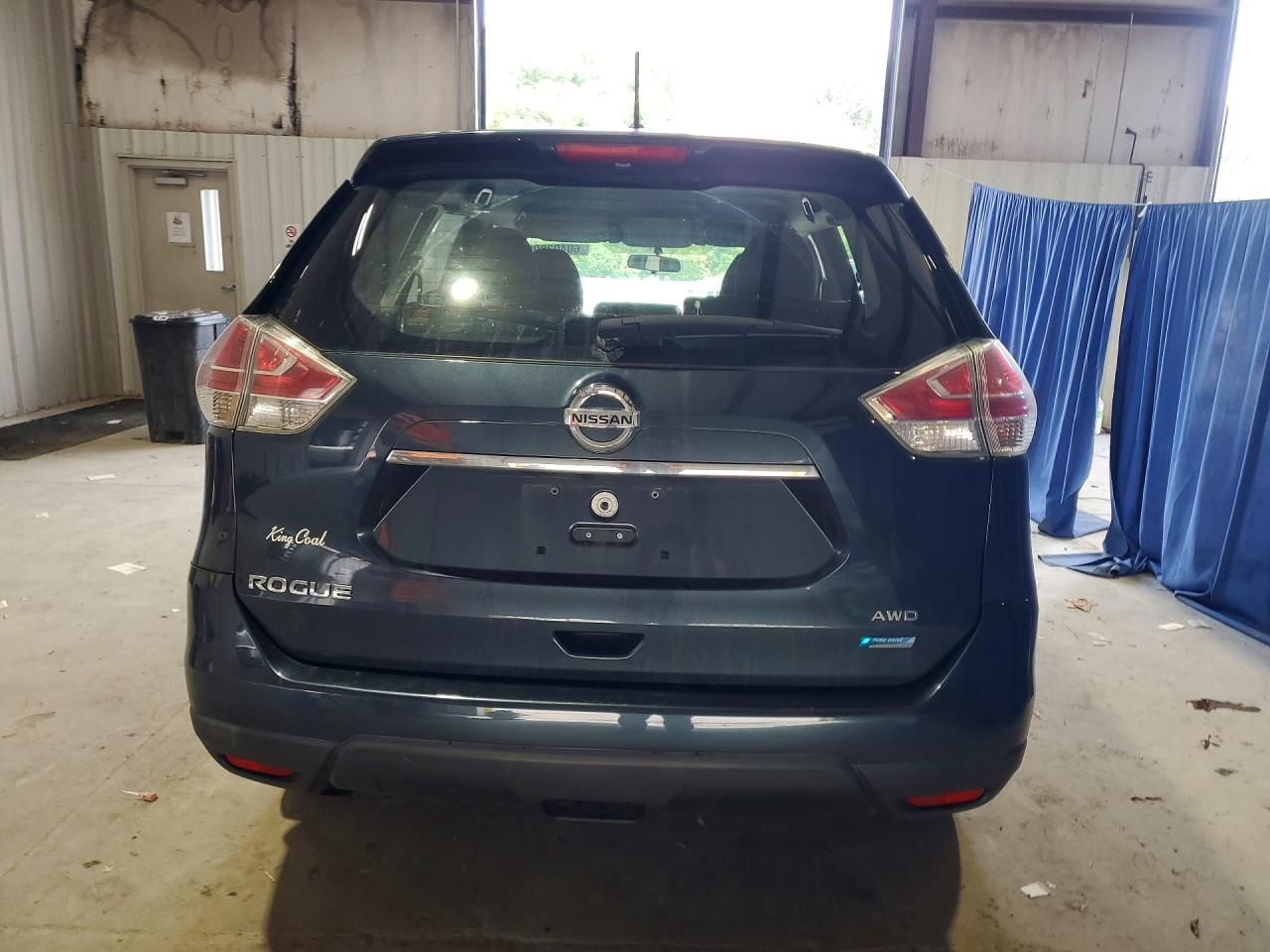 2014 Nissan Rogue S Blue vin: 5N1AT2MV3EC772619