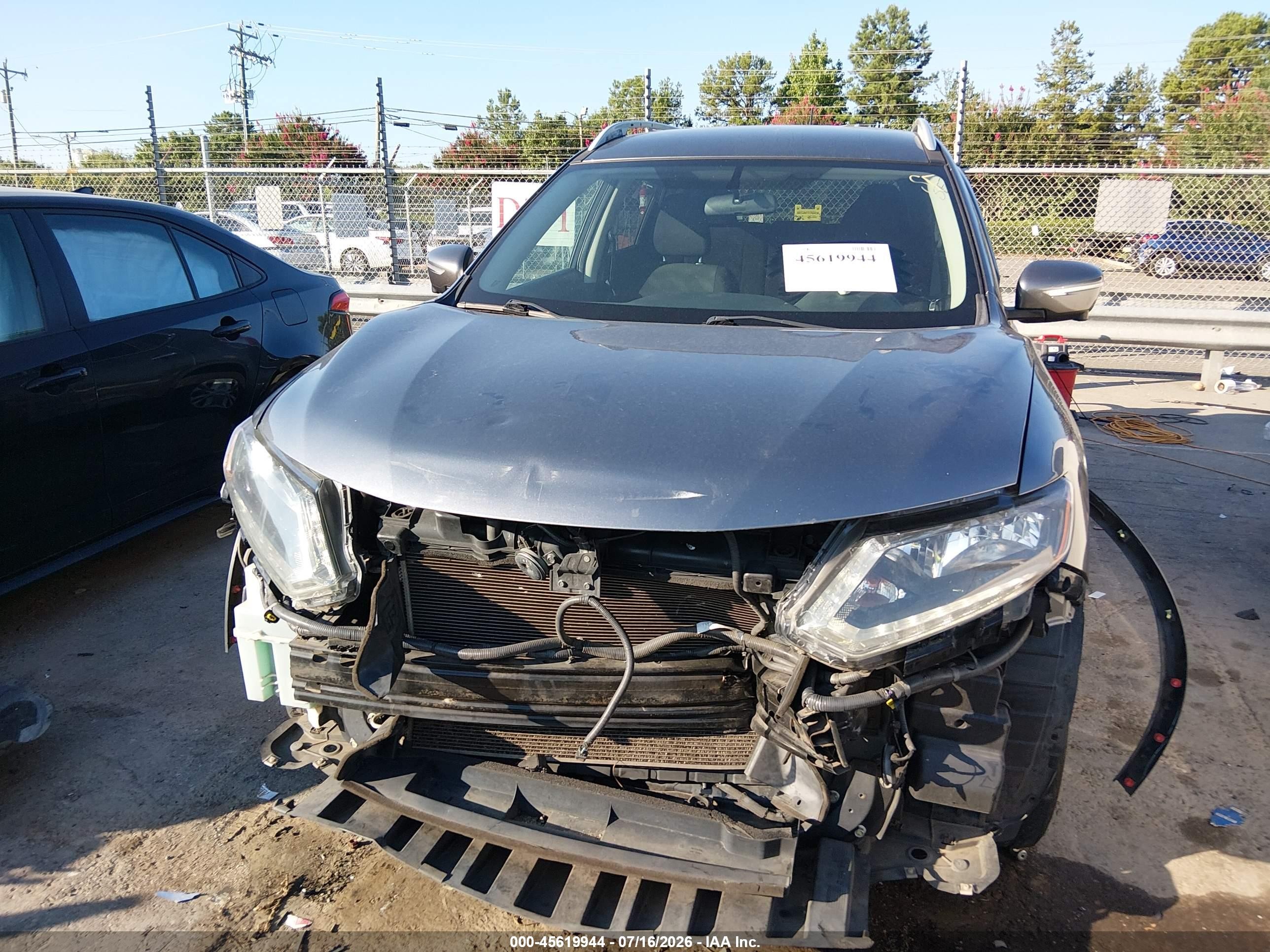 2014 Nissan Rogue Sv Gray vin: 5N1AT2MV3EC773835