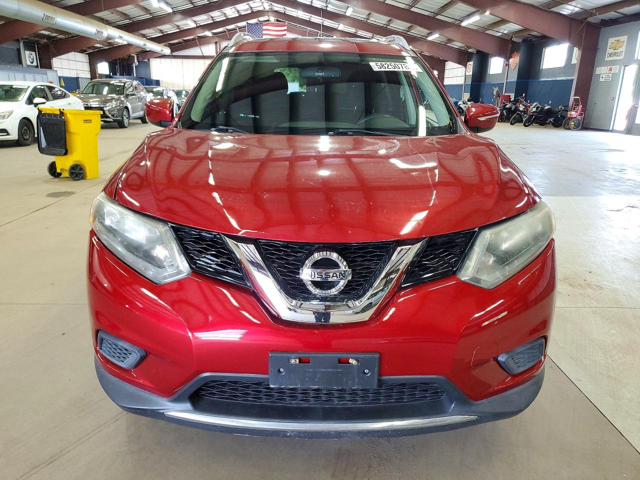 2014 Nissan Rogue Sv Red vin: 5N1AT2MV3EC786052