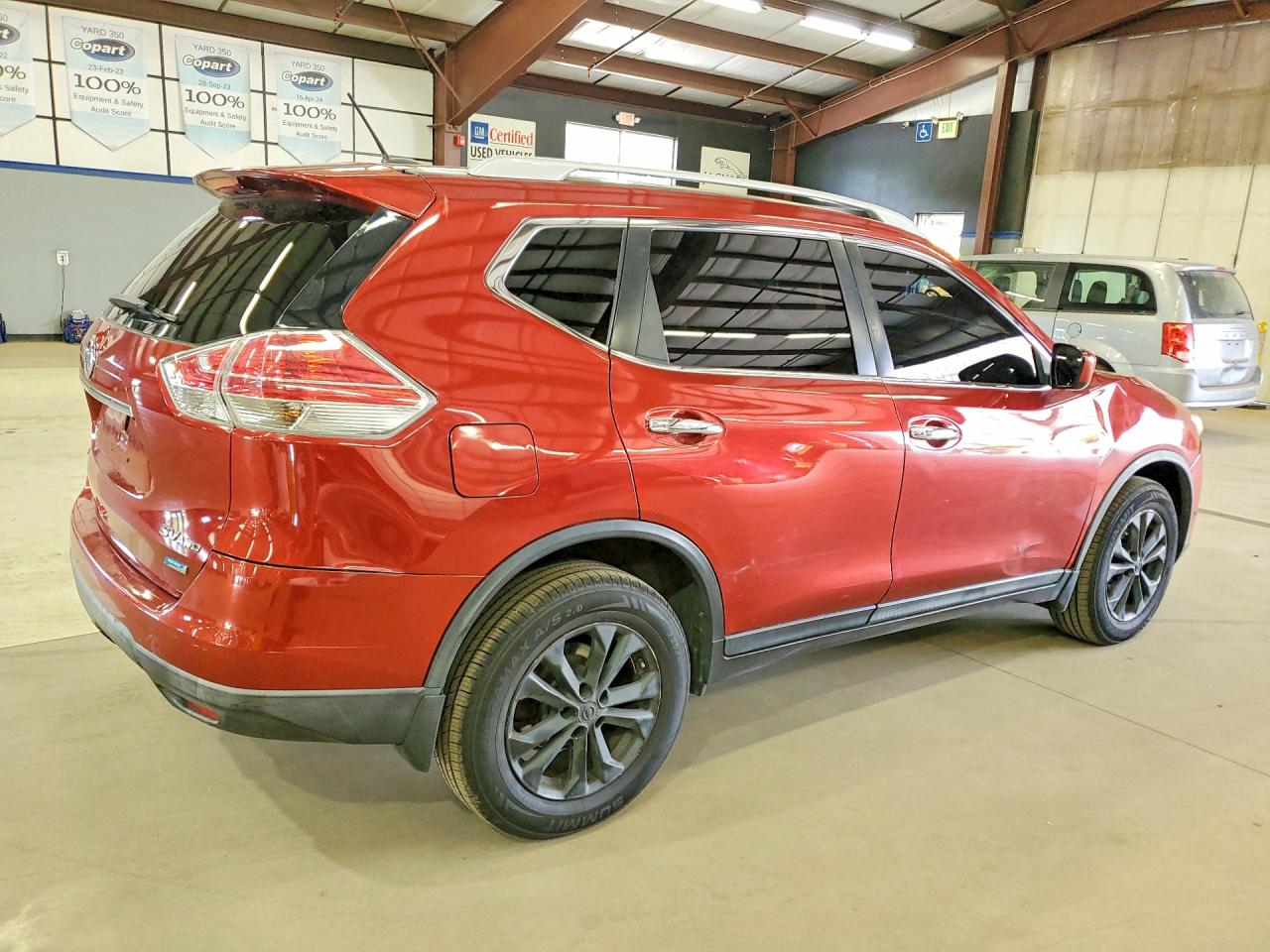 2014 Nissan Rogue Sv Red vin: 5N1AT2MV3EC786052