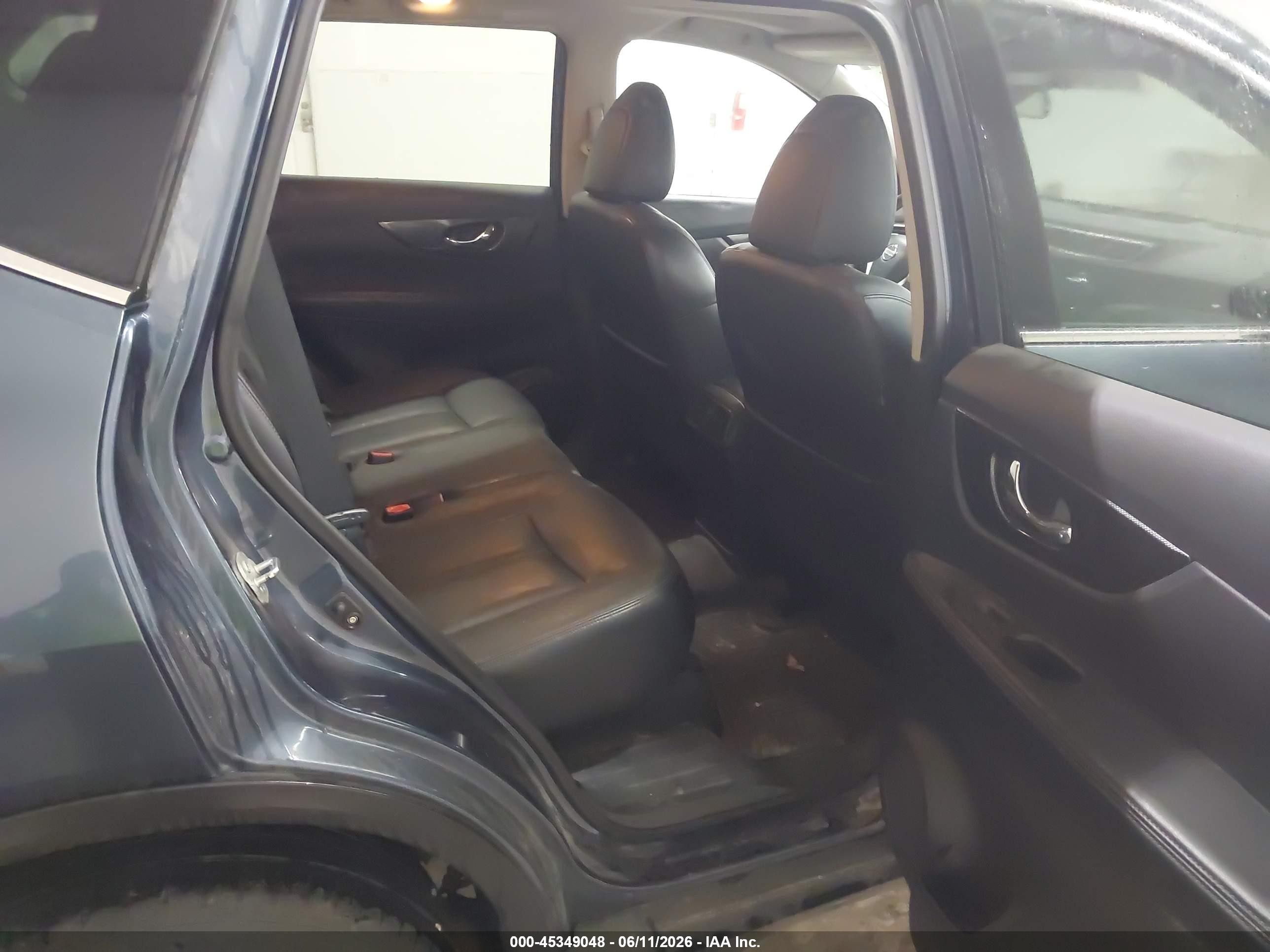 2014 Nissan Rogue Sl Blue vin: 5N1AT2MV3EC791705
