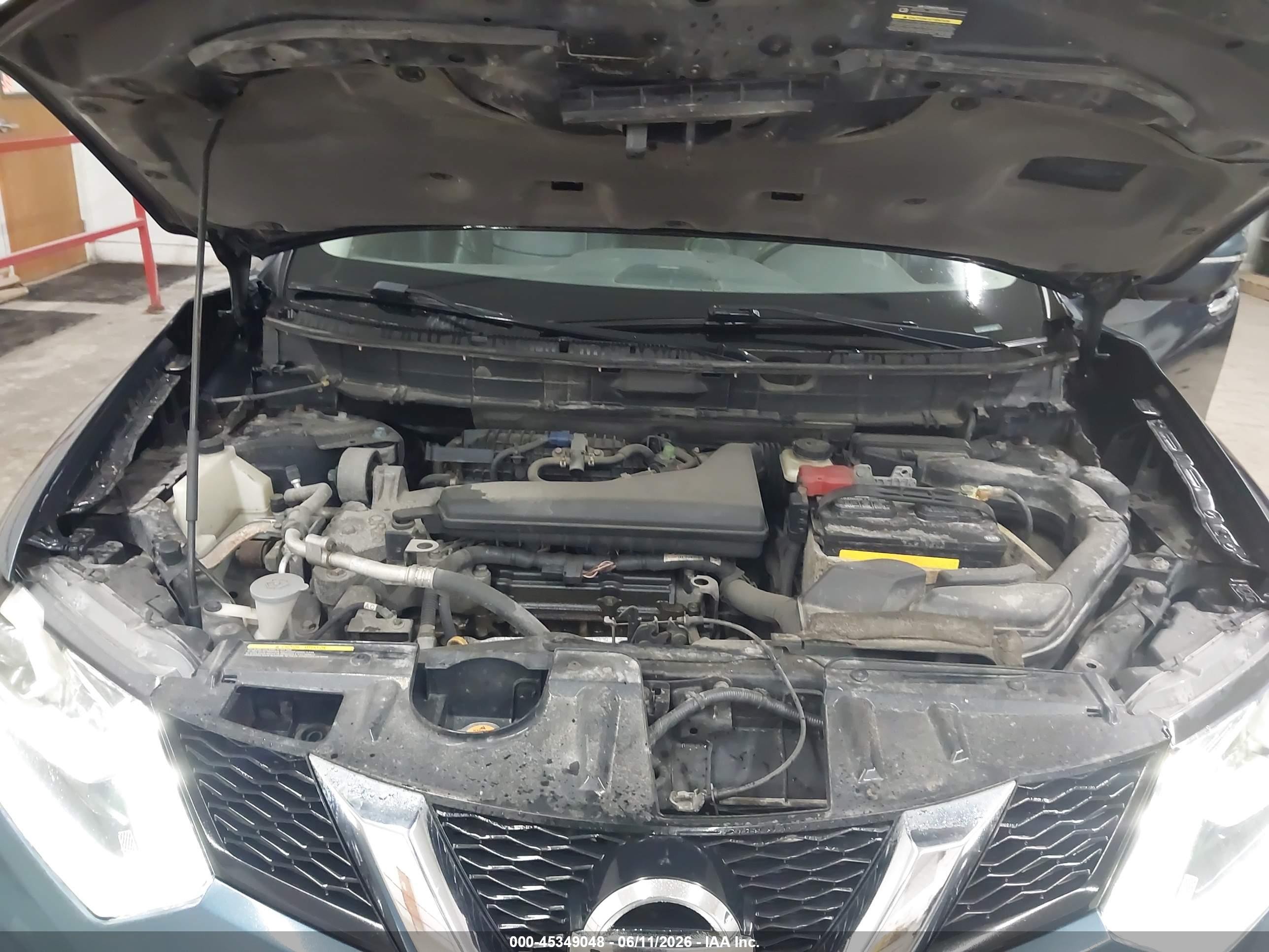 2014 Nissan Rogue Sl Blue vin: 5N1AT2MV3EC791705