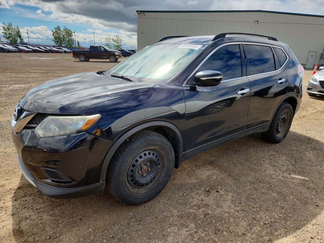 2014 Nissan Rogue S Черный vin: 5N1AT2MV3EC801956