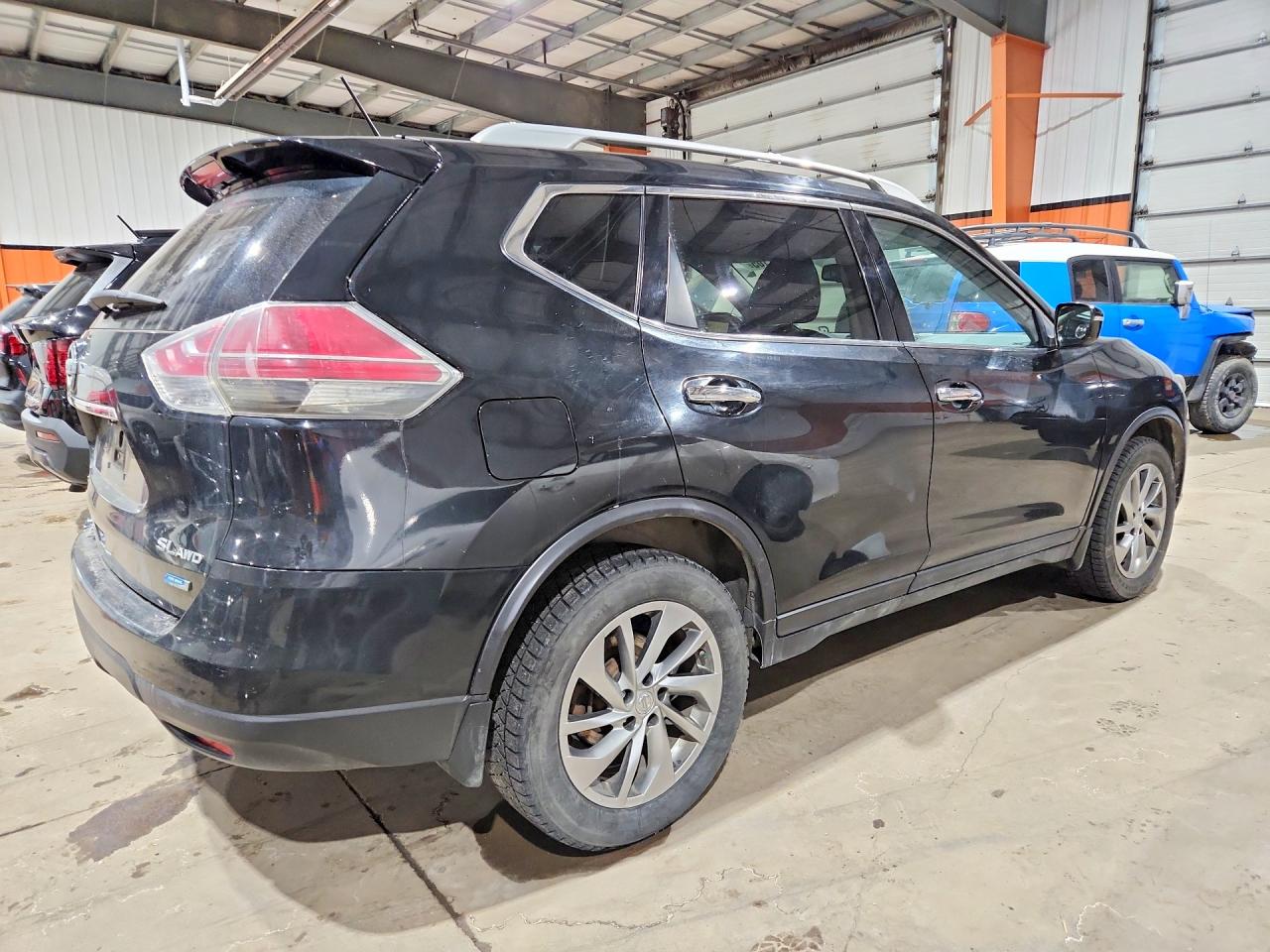 2014 Nissan Rogue S Black vin: 5N1AT2MV3EC803934