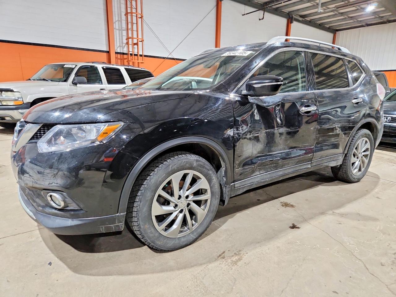 2014 Nissan Rogue S Black vin: 5N1AT2MV3EC803934