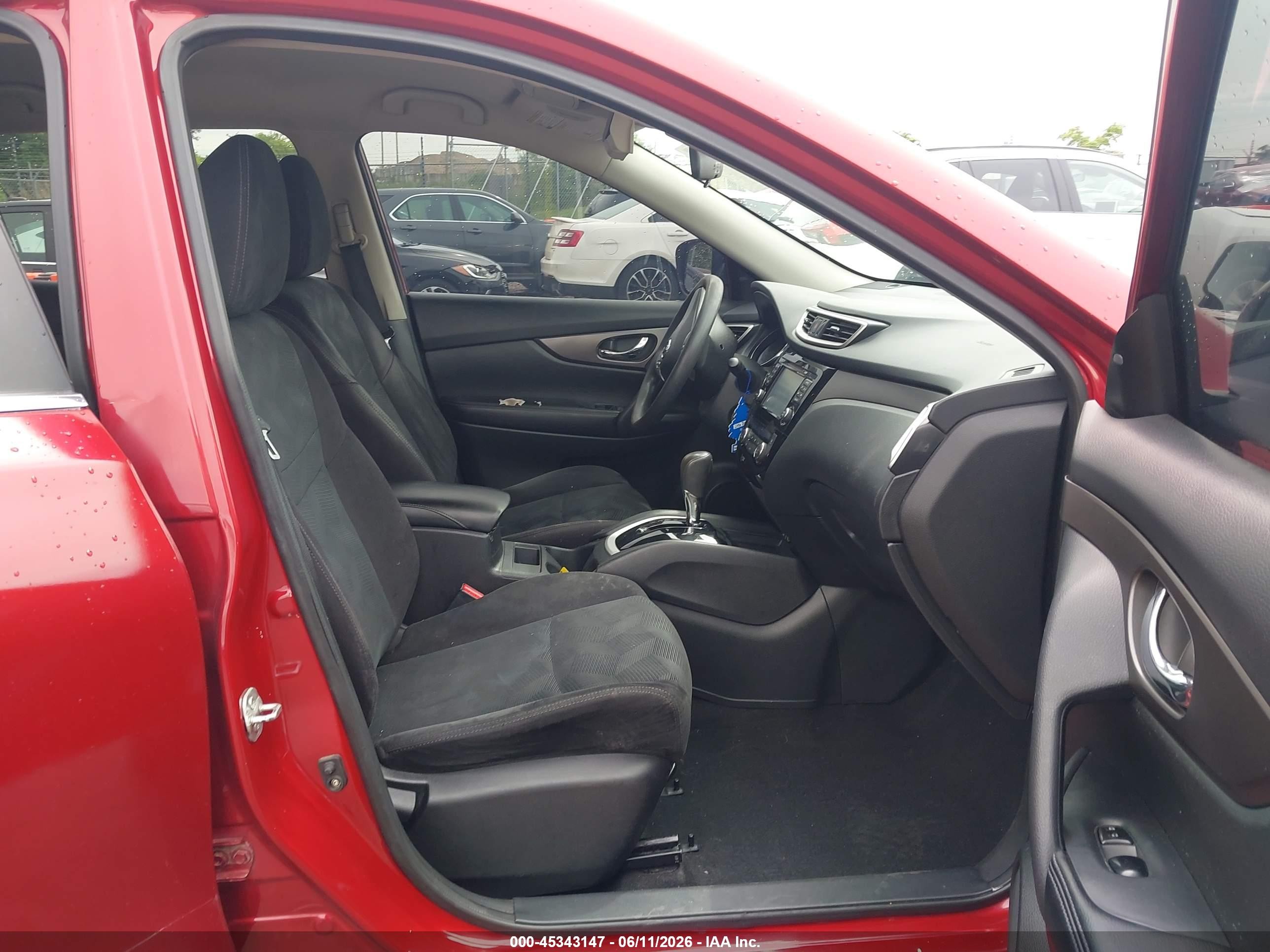 2014 Nissan Rogue Sv Red vin: 5N1AT2MV3EC808177