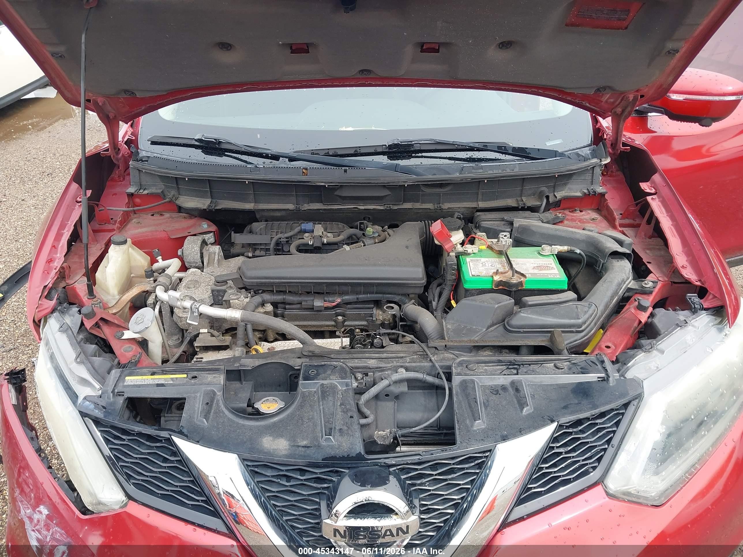 2014 Nissan Rogue Sv Red vin: 5N1AT2MV3EC808177