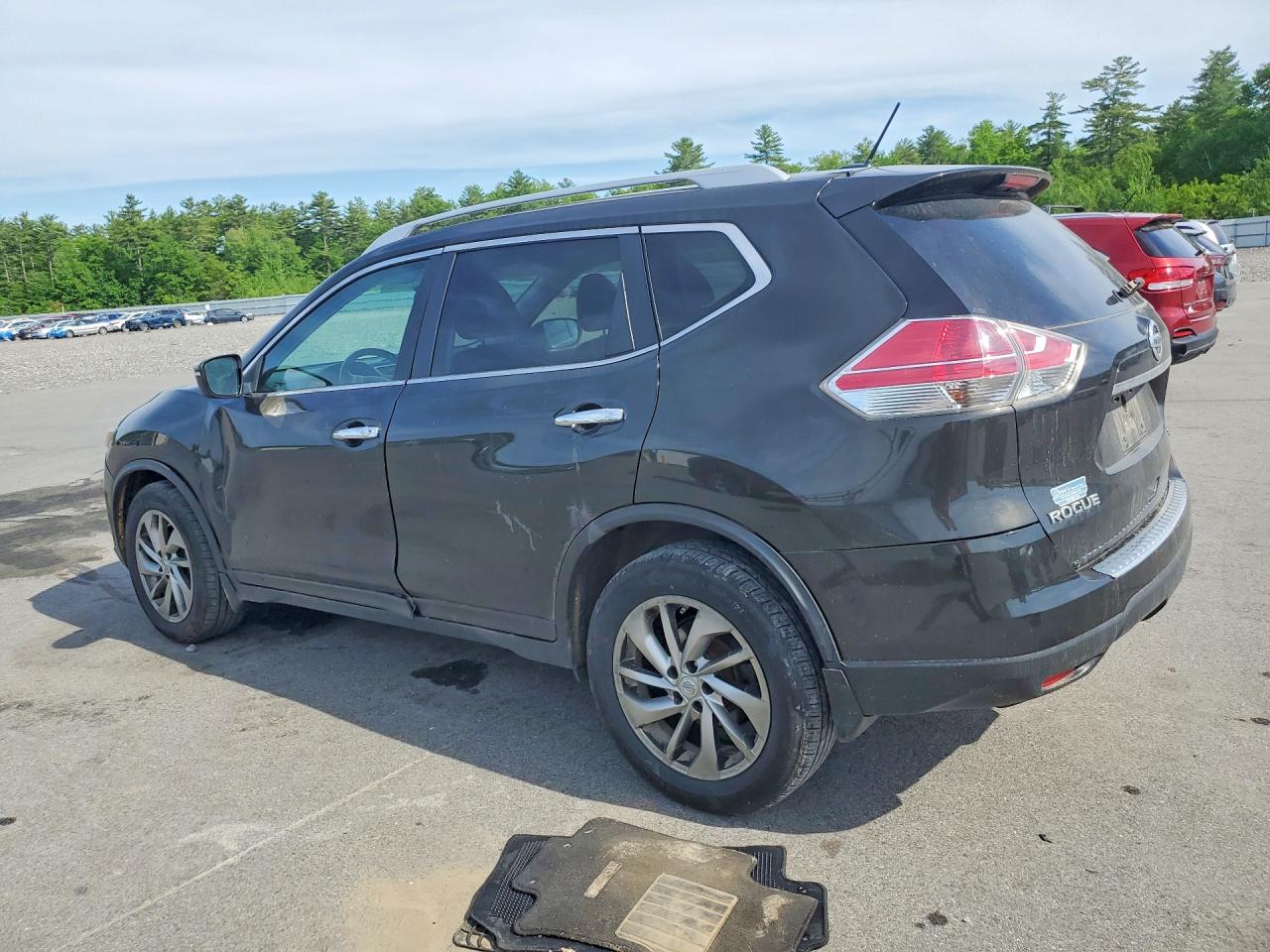 2014 Nissan Rogue S Brown vin: 5N1AT2MV3EC816716