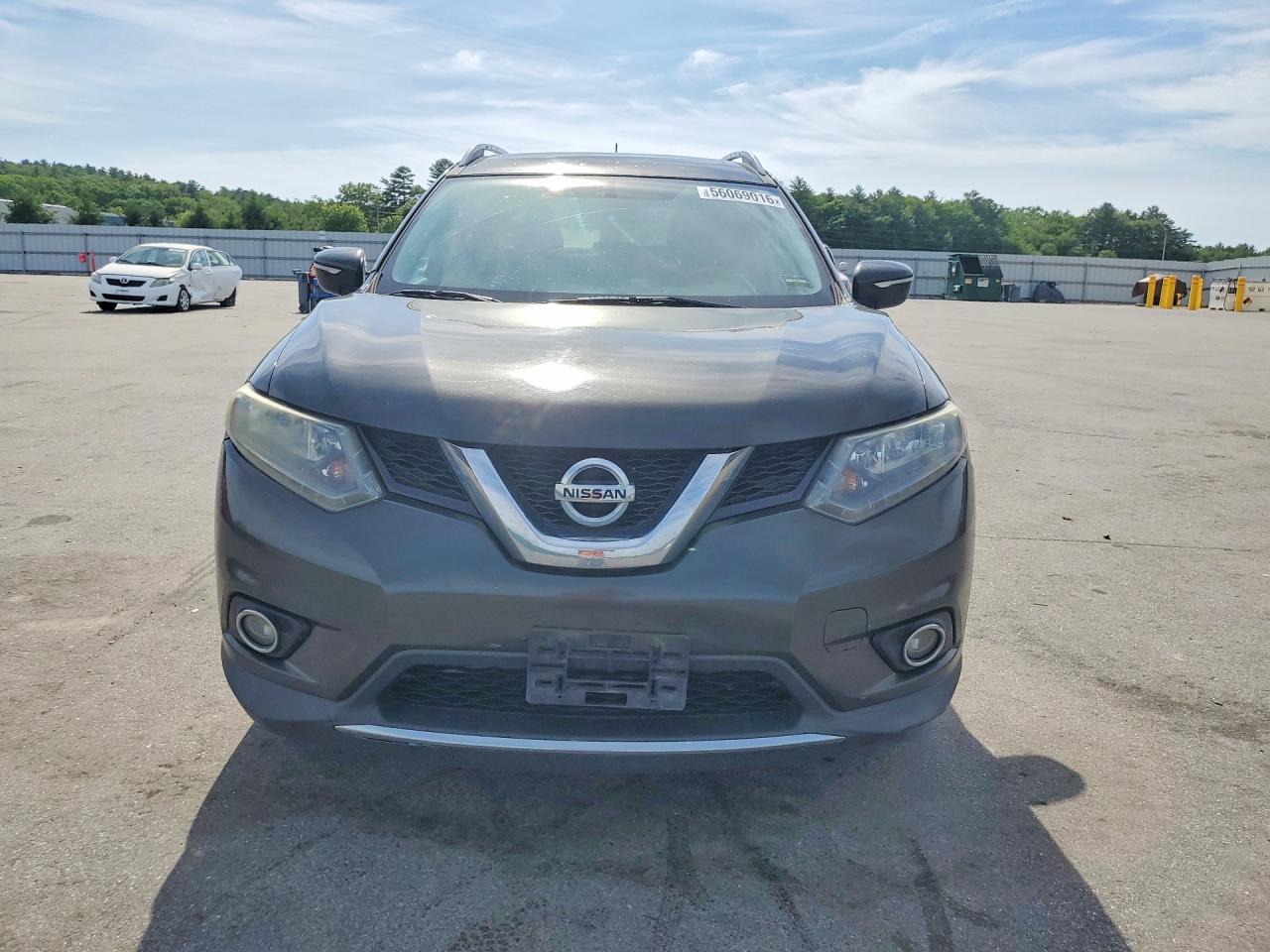 2014 Nissan Rogue S Brown vin: 5N1AT2MV3EC816716