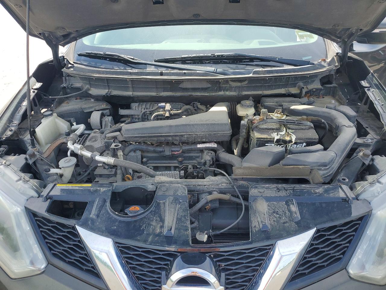 2014 Nissan Rogue S Brown vin: 5N1AT2MV3EC816716